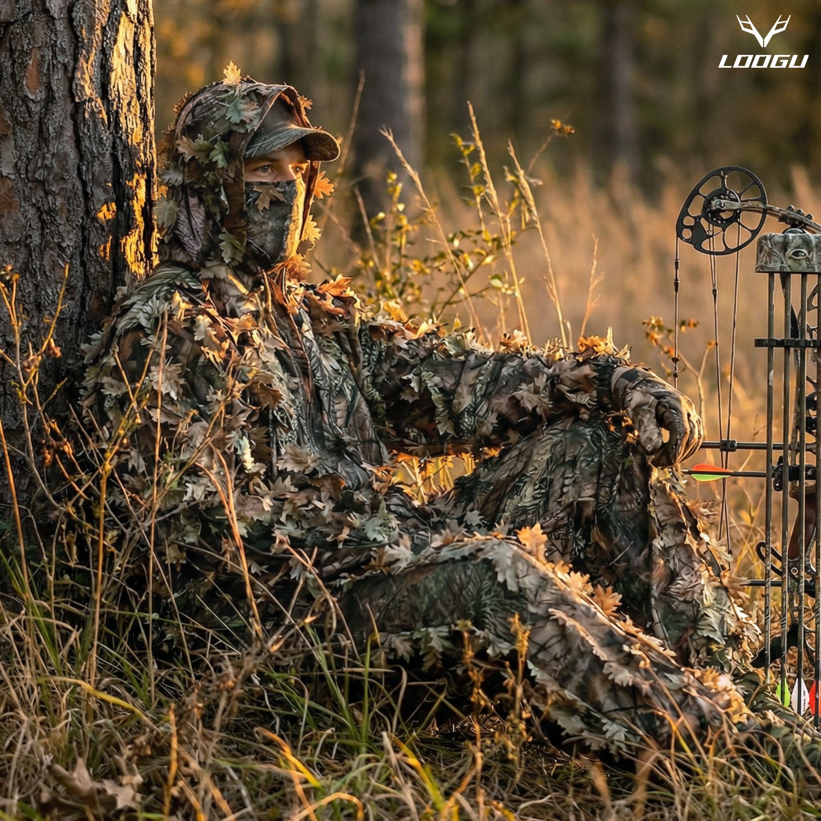 LOOGU Hunting Ghillie Suit Super Tree Camo