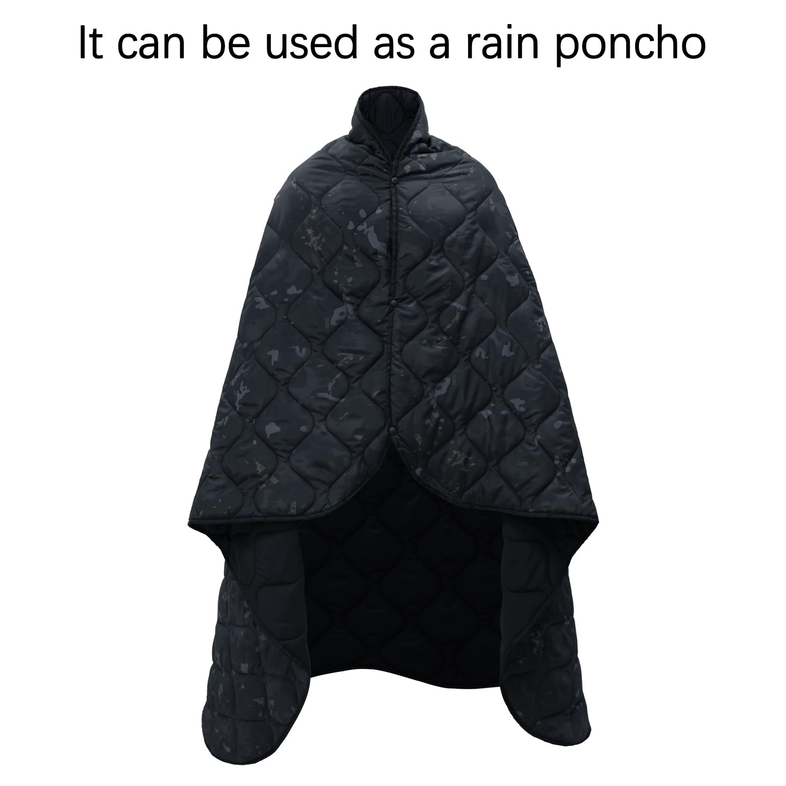 LOOGU – couverture camouflage Woobie imperméable, doublure de poncho pour le camping en plein air, la randonnée, la chasse, la survie, la randonnée, le pique-nique