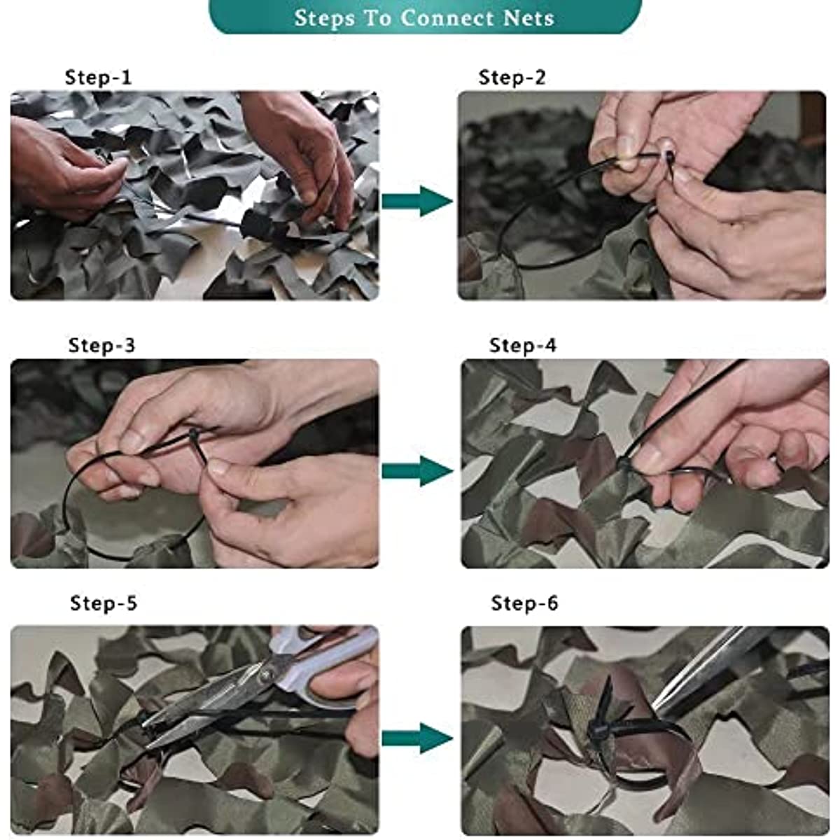 LOOGU Hunting Camo Netting With Polyester DTY 190T