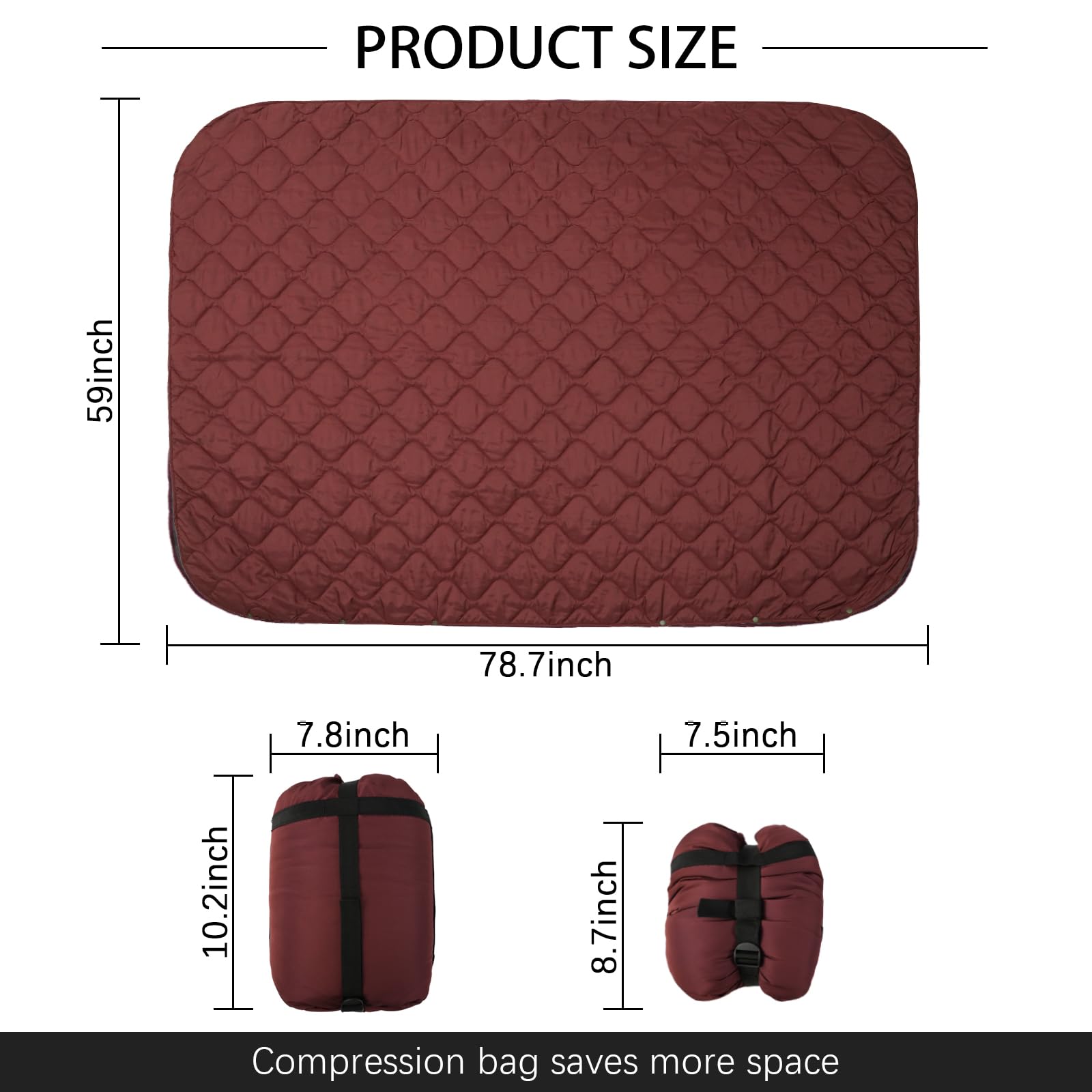 LOOGU – couverture camouflage Woobie imperméable, doublure de poncho pour le camping en plein air, la randonnée, la chasse, la survie, la randonnée, le pique-nique