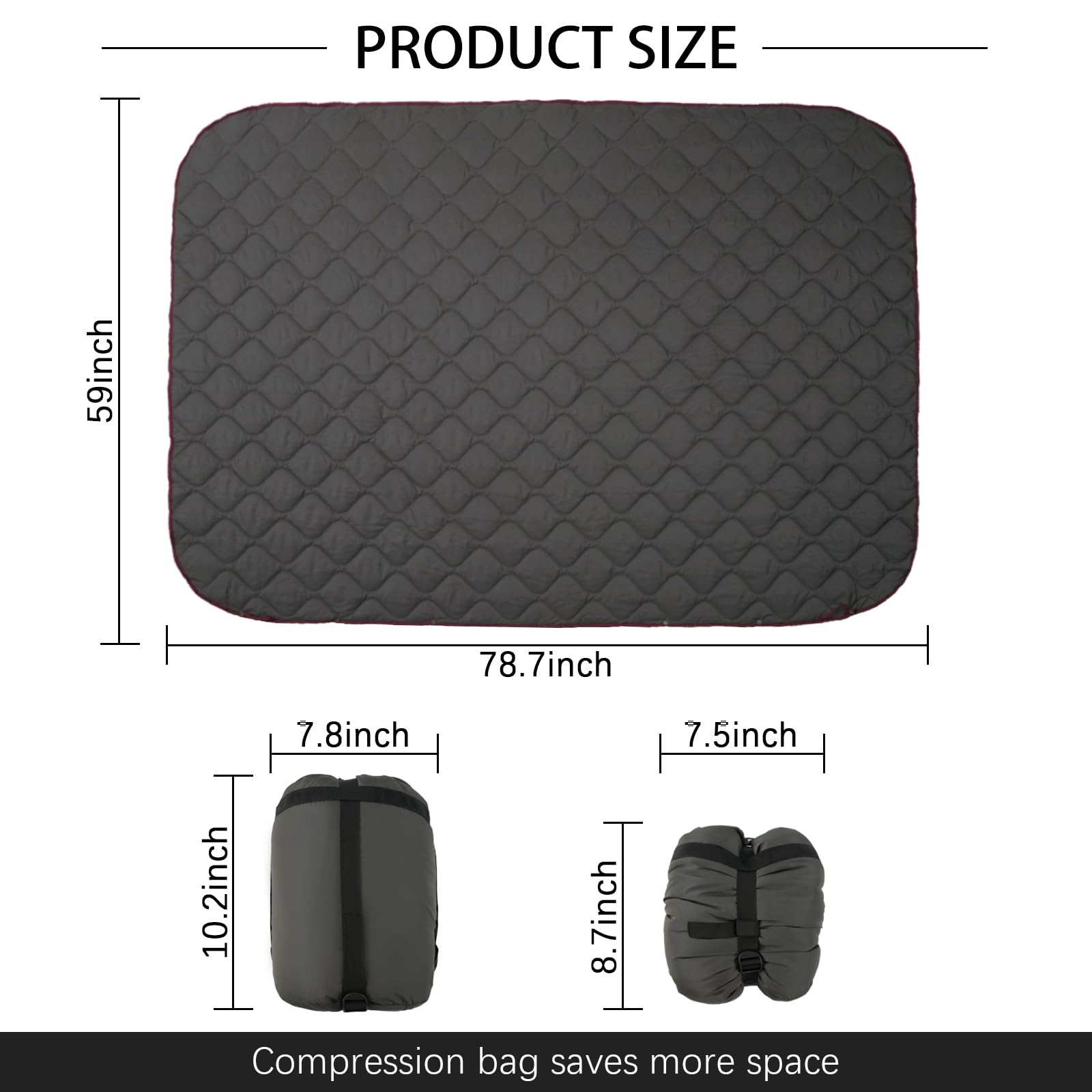 LOOGU – couverture camouflage Woobie imperméable, doublure de poncho pour le camping en plein air, la randonnée, la chasse, la survie, la randonnée, le pique-nique