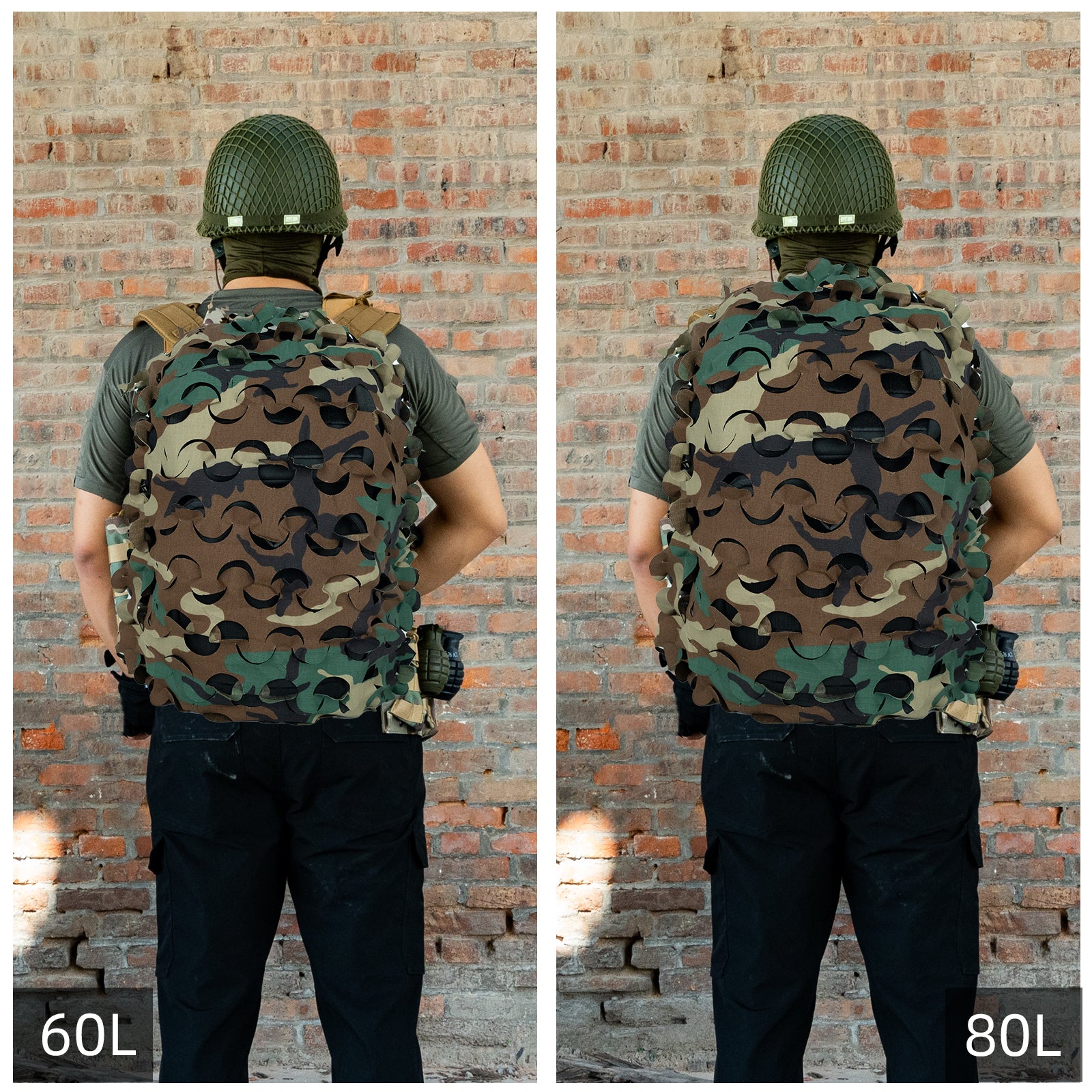 LOOGU camo rainsuit TPU- Us 4 Color Woodland