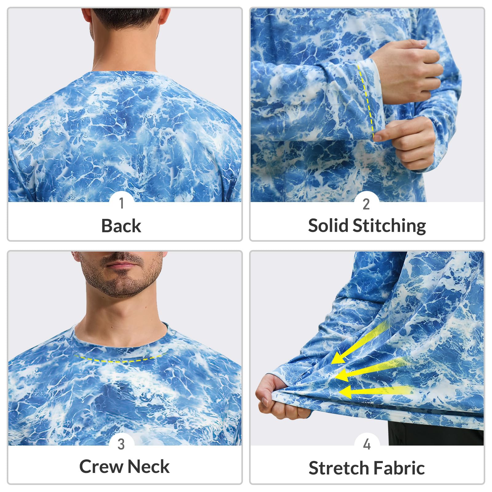 LOOGU Hunting Camo Shirt Wave Blue T20