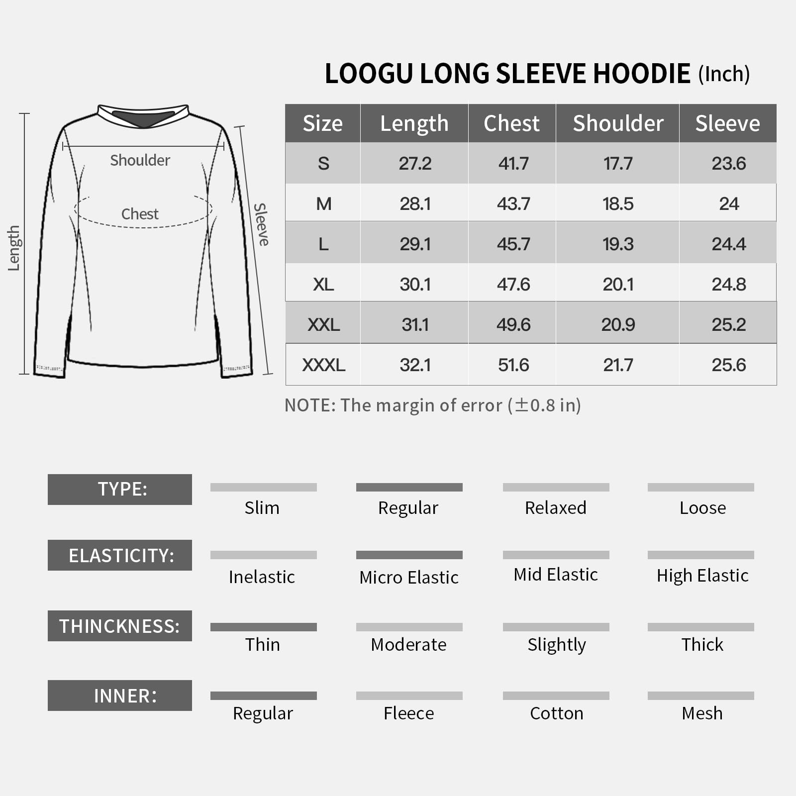 LOOGU Hunting Long Sleeve Hoodie Tree Camo Contrast T51