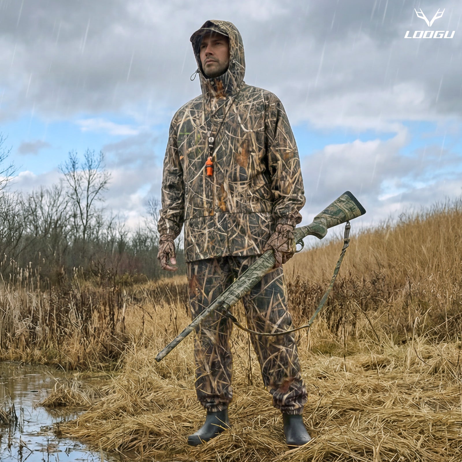 LOOGU camo rainsuit TPU RS20