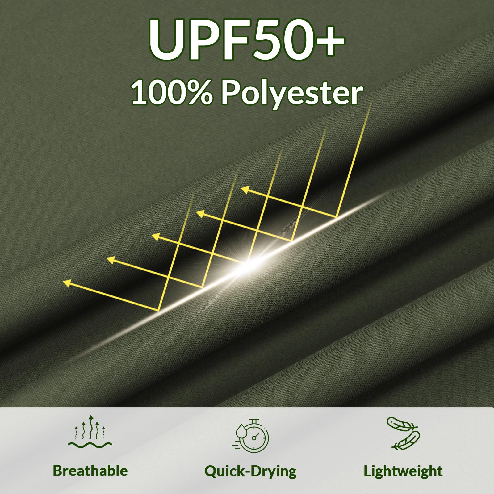 Loogu Men’s Outdoor Long Sleeve Shirt Olive-Green T30-Lg