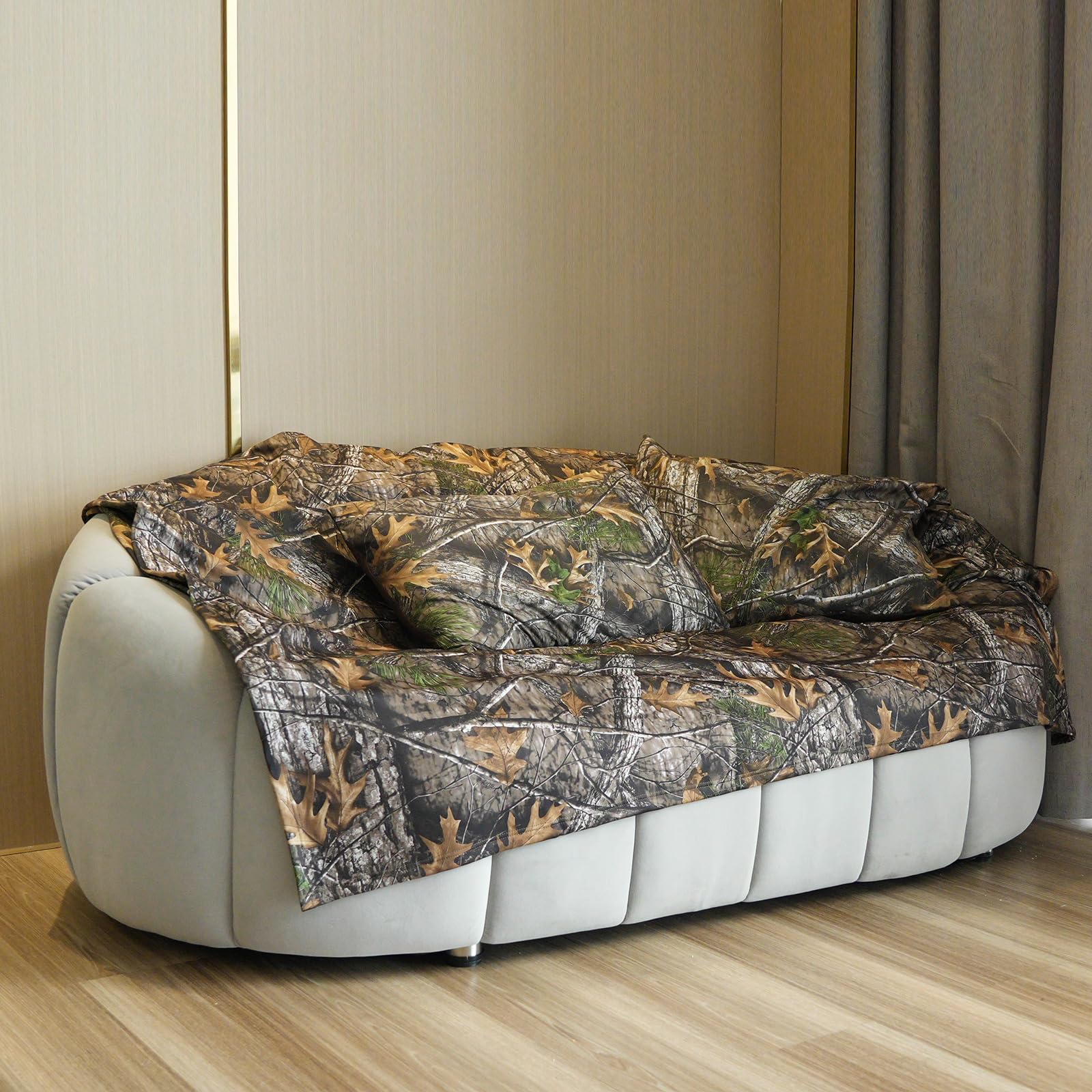 LOOGU – couverture camouflage Woobie imperméable, doublure de poncho pour le camping en plein air, la randonnée, la chasse, la survie, la randonnée, le pique-nique