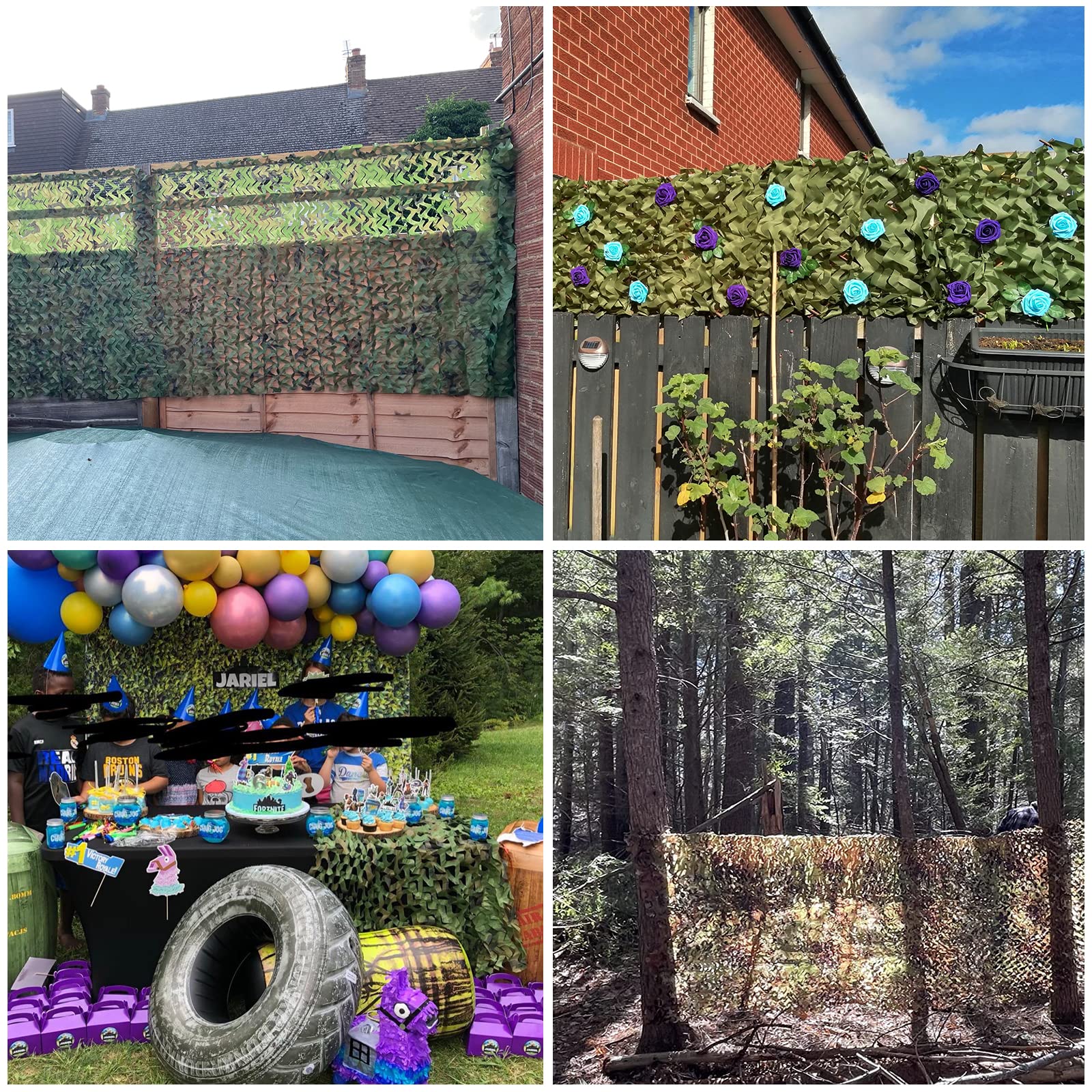 LOOGU Camo Netting,Woodland Camouflage Net Blinds