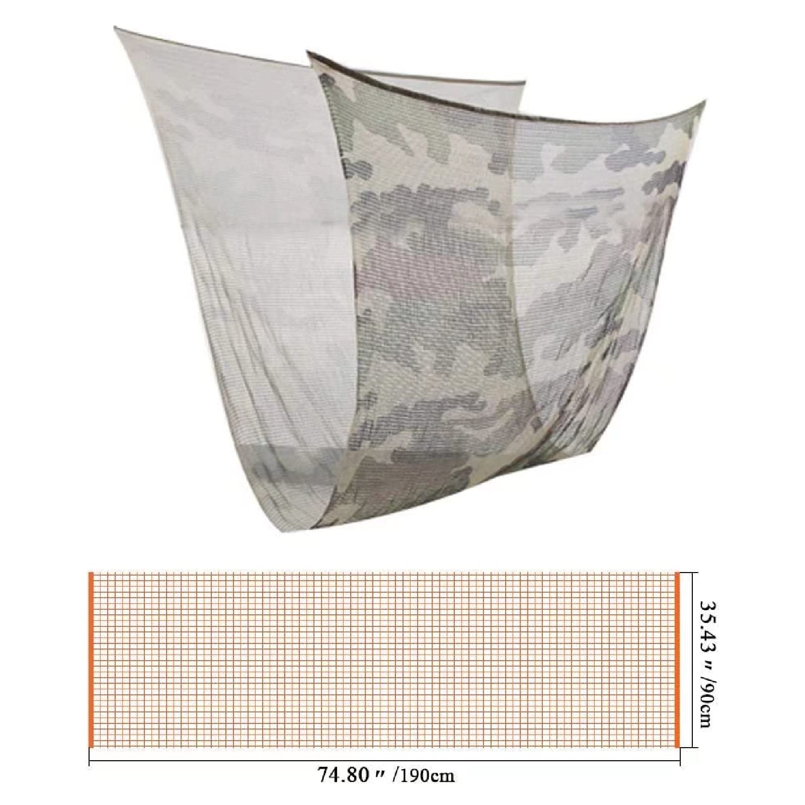 LOOGU Camouflage Netting, Tactical Mesh Net Camo Scarf with Double-sided Prints for Wargame,Sports & Other Outdoor Activities