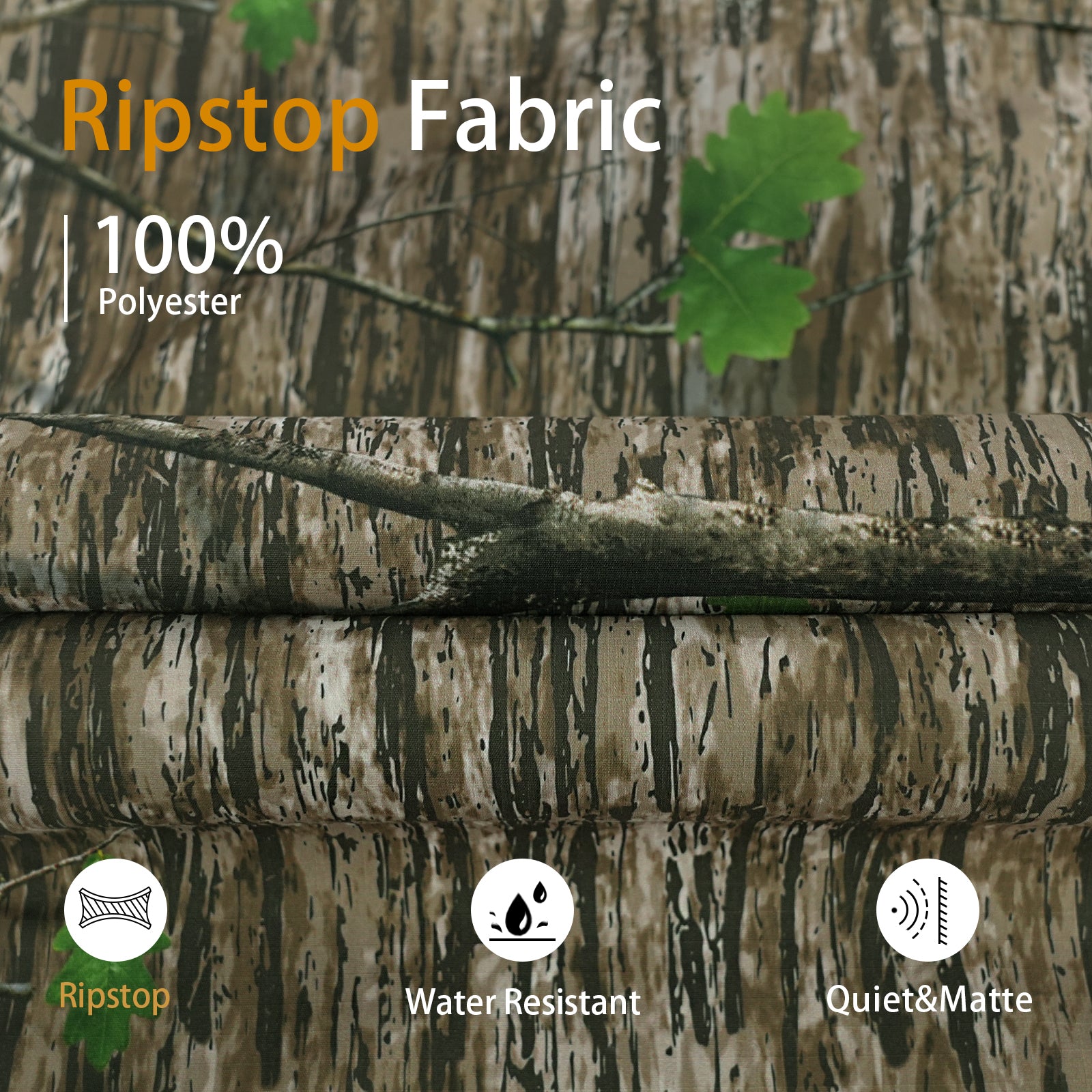 LOOGU Hunting Long Sleeve Hoodie Ents Green Camo T50