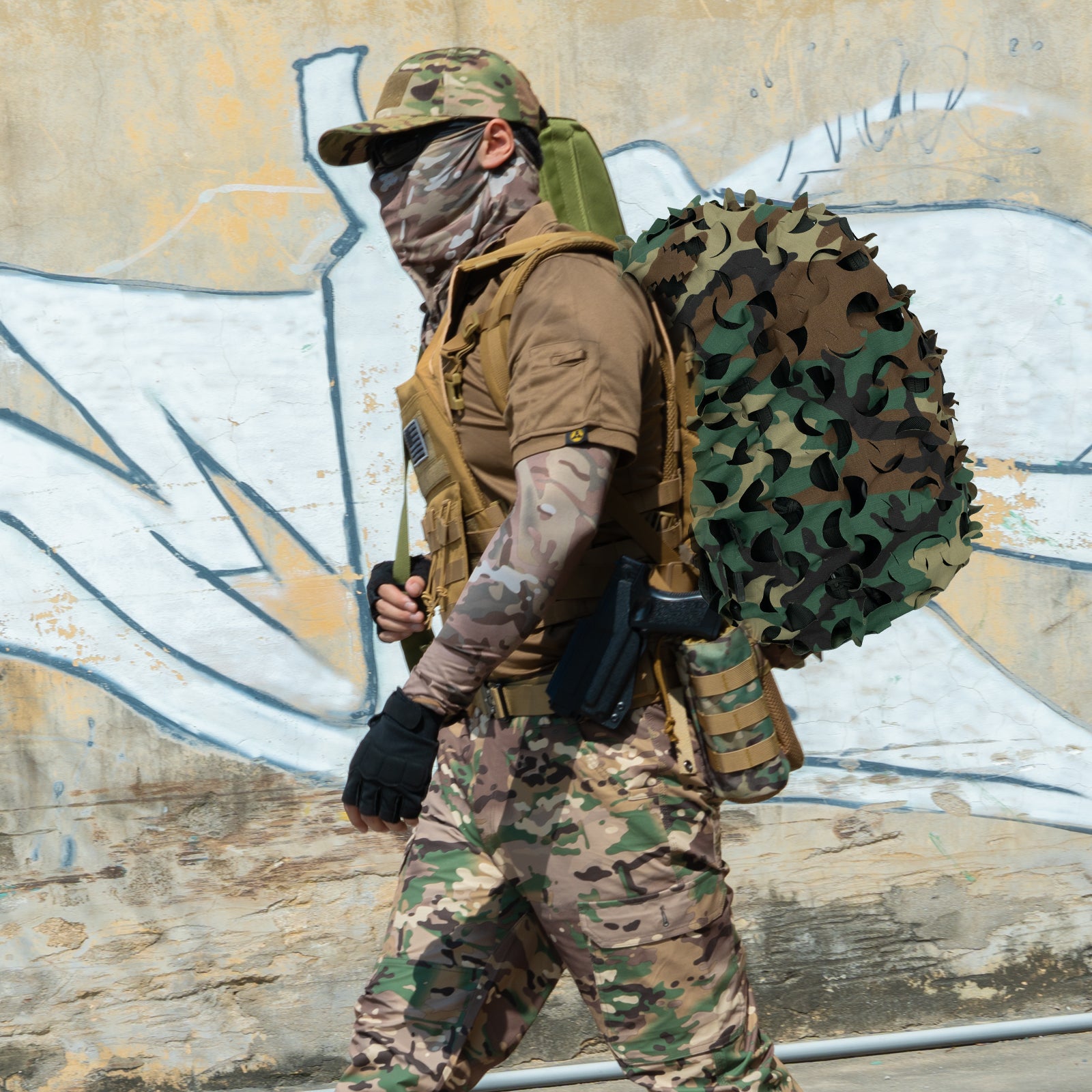 LOOGU camo rainsuit TPU- Us 4 Color Woodland