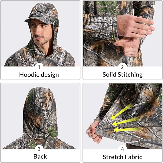 LOOGU Men’s Hoodie Long Sleeve Shirt Super Tree T70