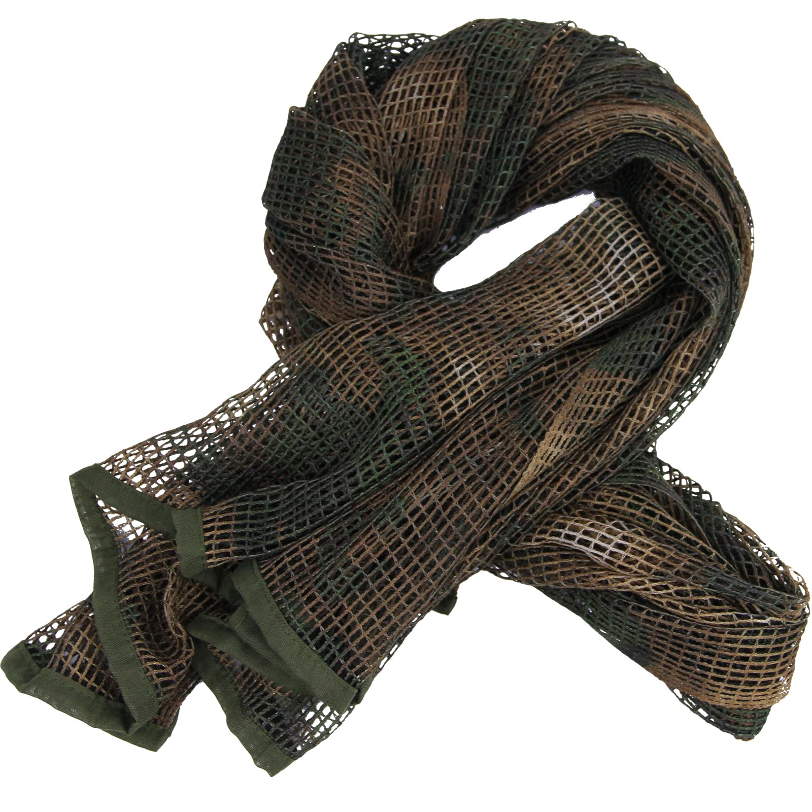 LOOGU Camouflage Netting, Tactical Mesh Net Camo Scarf with Double-sided Prints for Wargame,Sports & Other Outdoor Activities