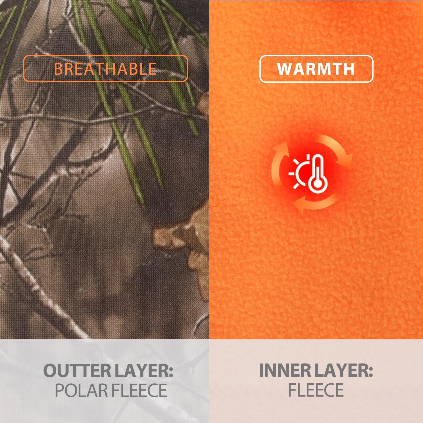 LOOGU Unisex Camo Beanie Hat for Hunting B08