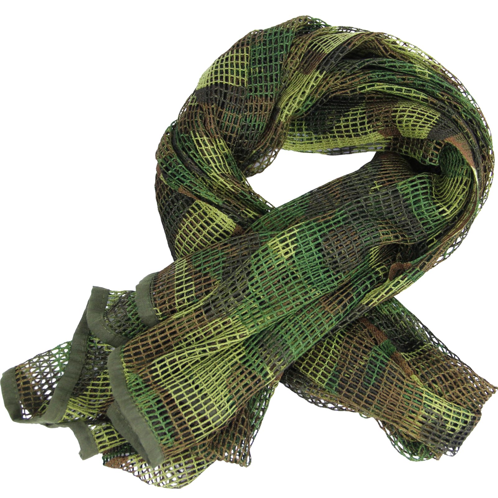 LOOGU Camouflage Netting, Tactical Mesh Net Camo Scarf with Double-sided Prints for Wargame,Sports & Other Outdoor Activities