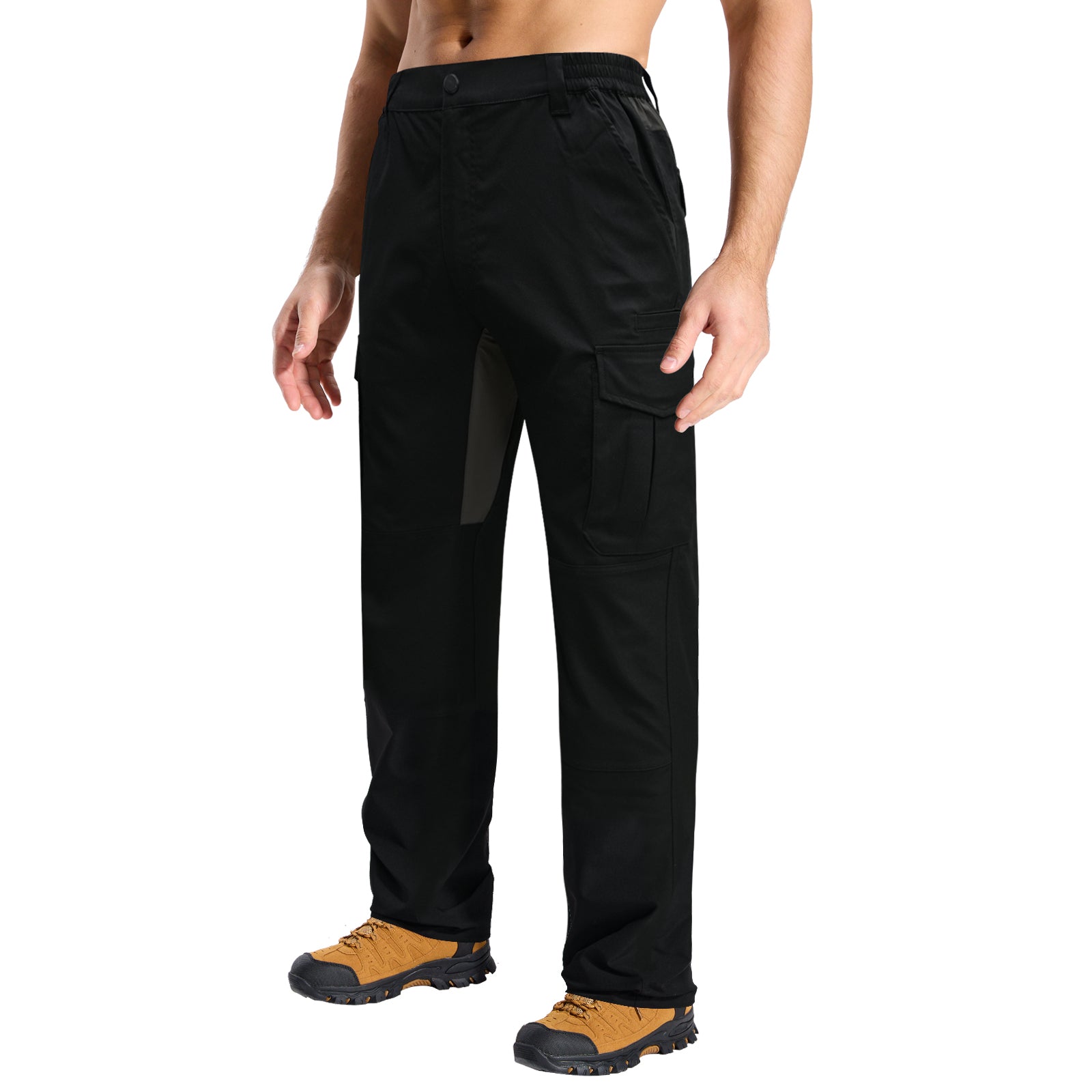LOOGU Men's Water Resistant Tactical Pants Cargo Pants Break H61