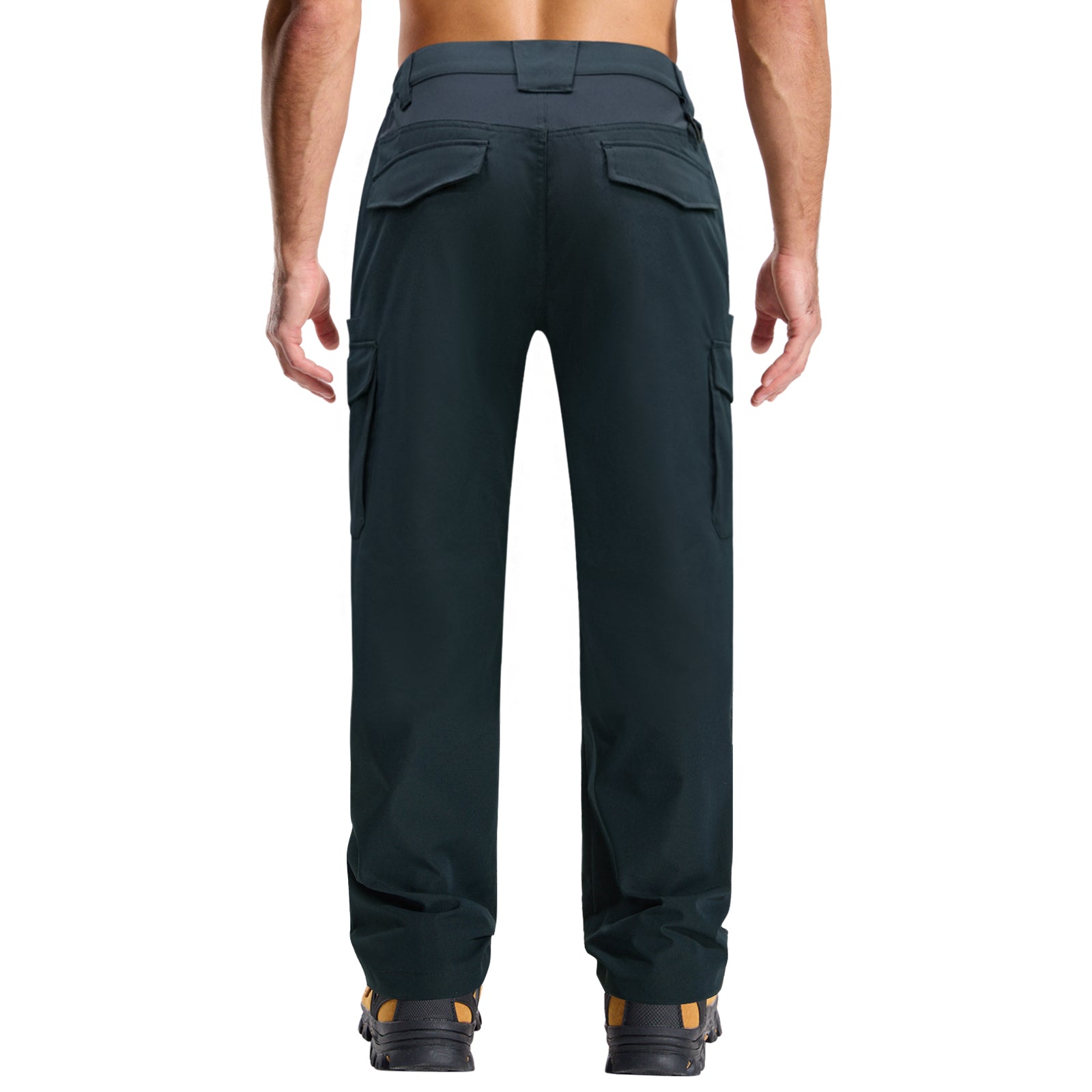 LOOGU Men's Water Resistant Tactical Pants Cargo Pants Navy H61