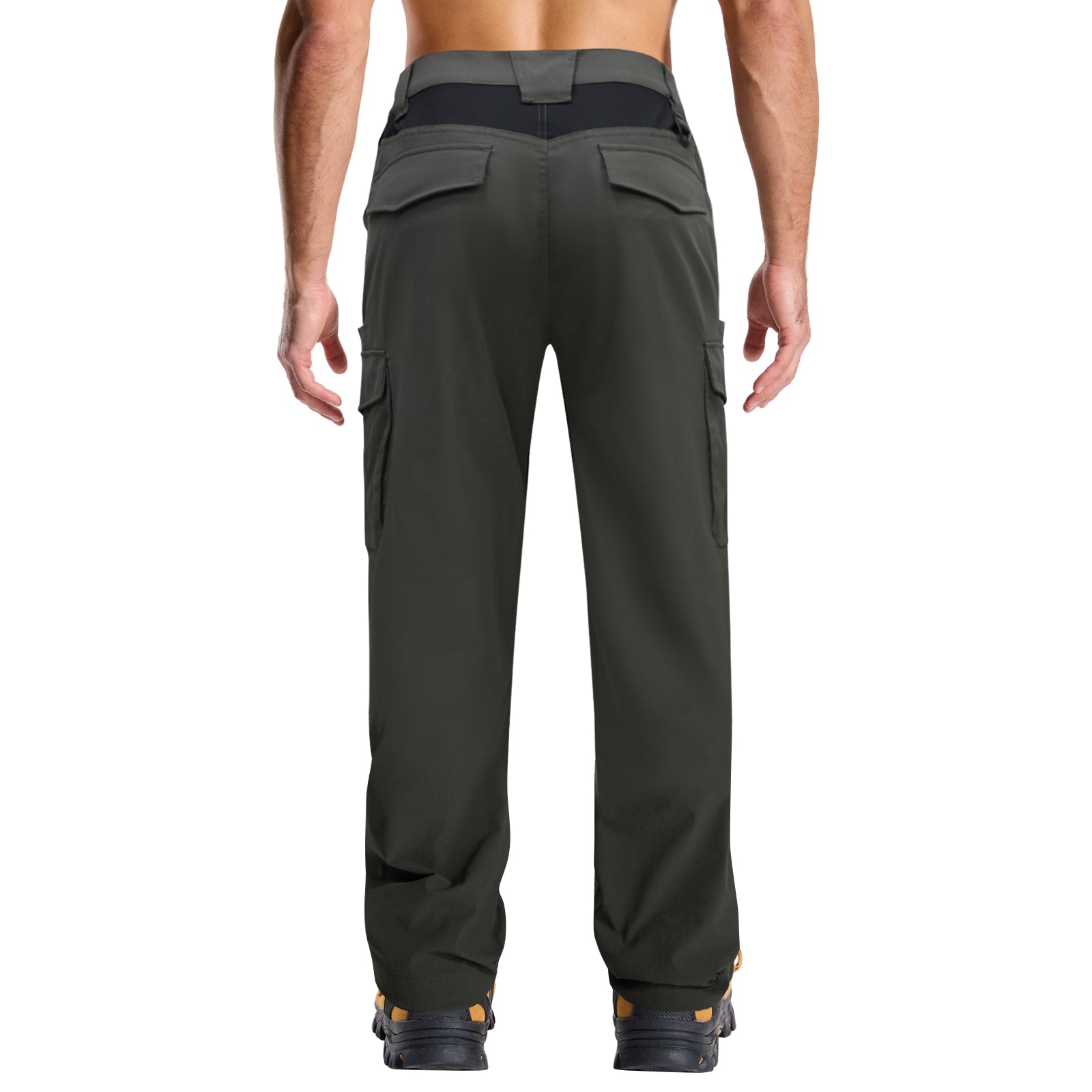 LOOGU Men's Water Resistant Tactical Pants Cargo Pants Charcoal Gray H61