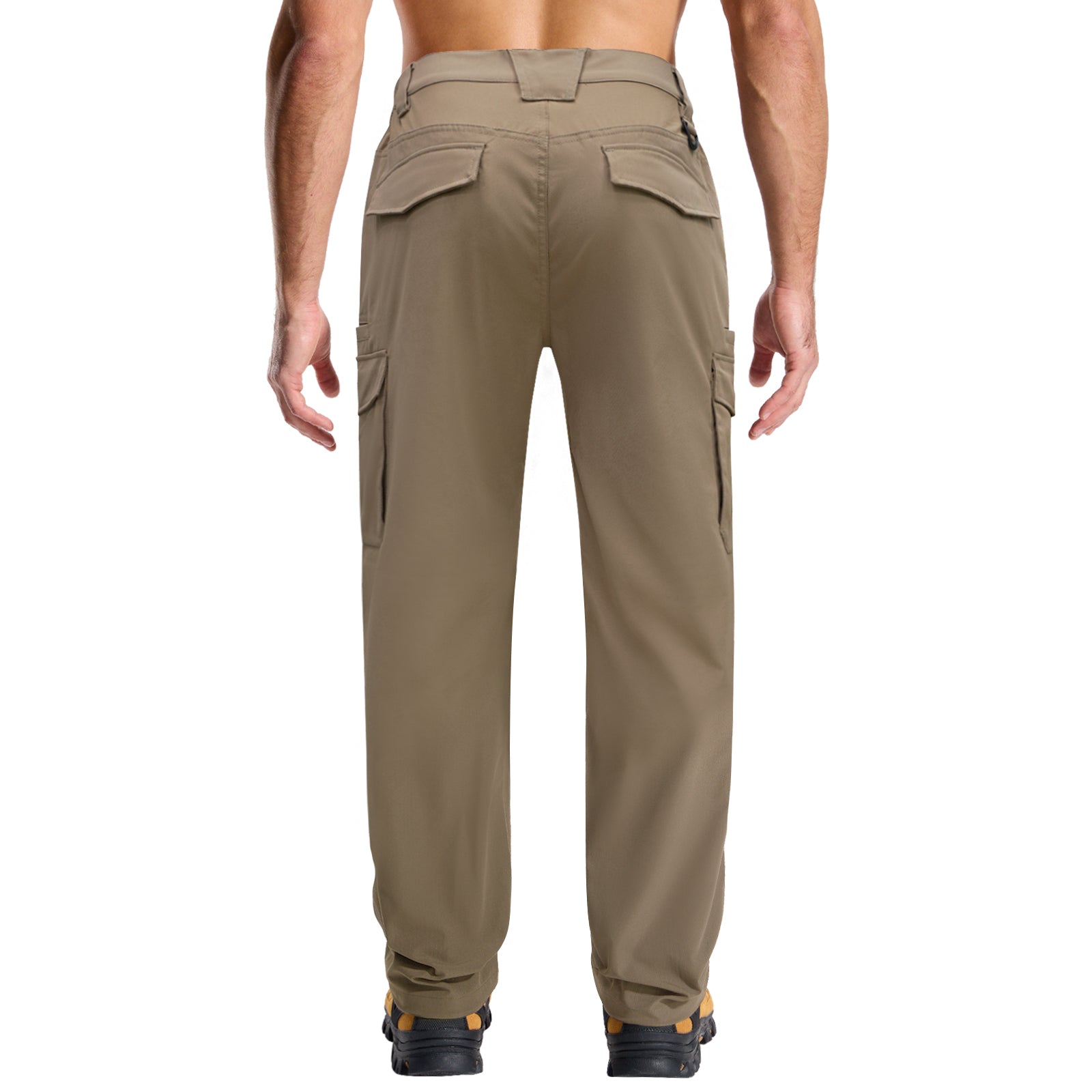 LOOGU Men's Water Resistant Tactical Pants Cargo Pants Khaki H61