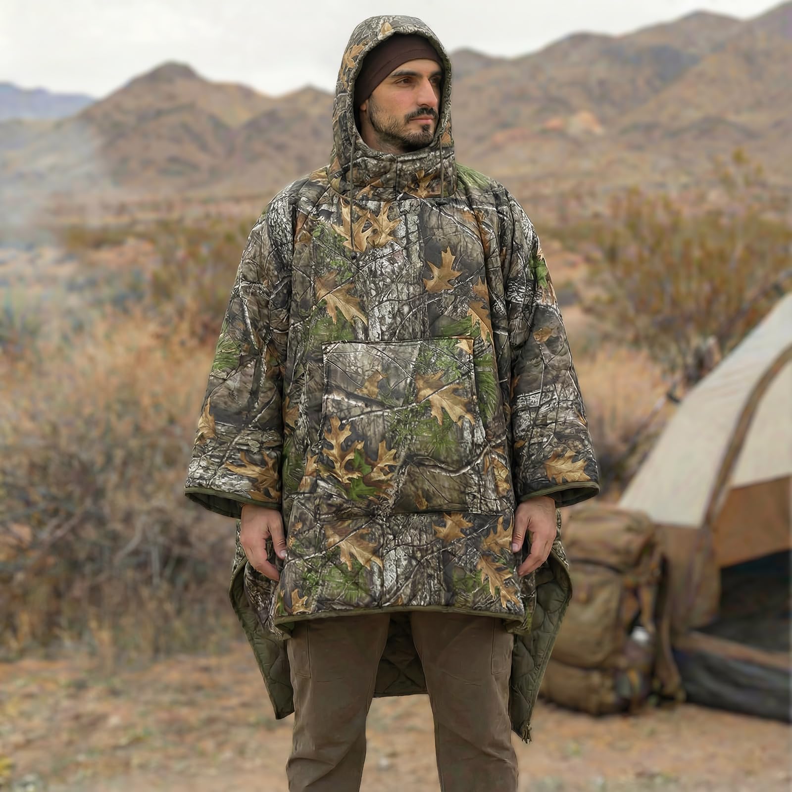 LOOGU Camo Blanket Zipper Insulated Sleeping Bag IP10