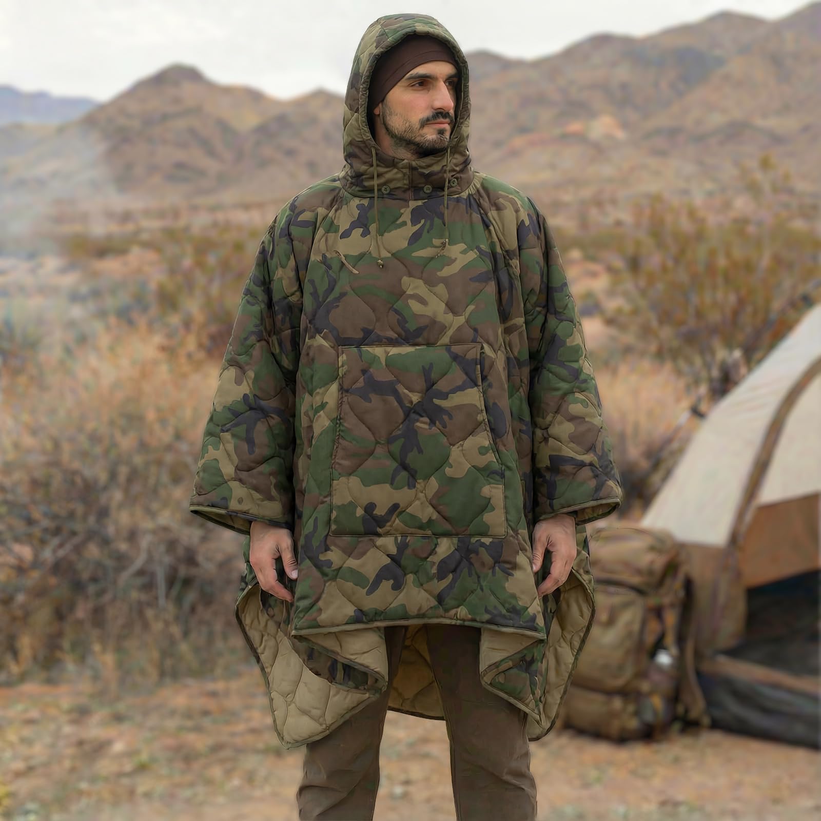 LOOGU Camo Blanket Zipper Insulated Sleeping Bag IP10