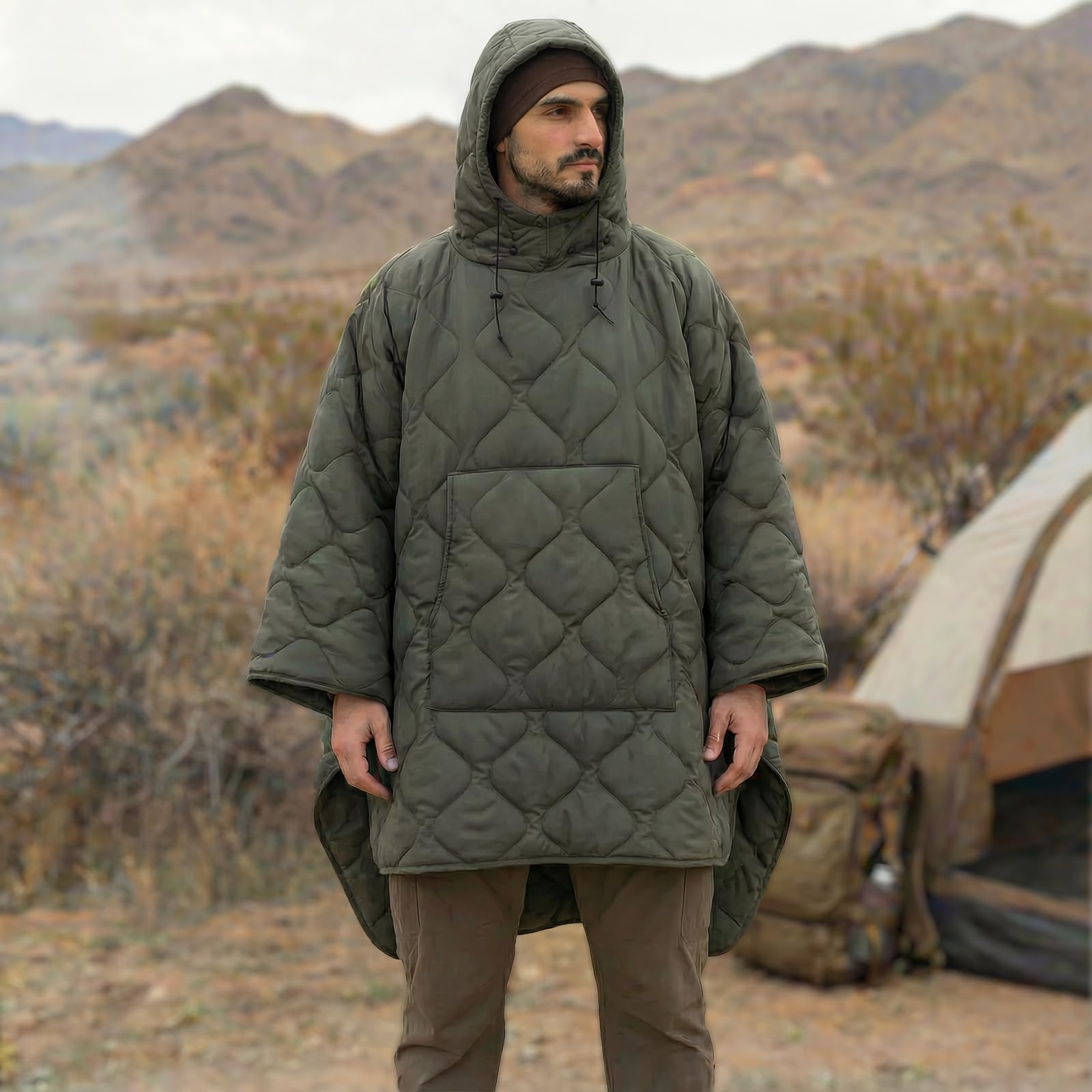 LOOGU Camo Blanket Zipper Insulated Sleeping Bag IP10