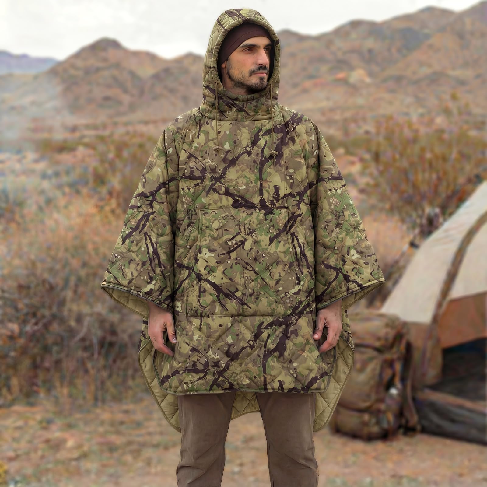 LOOGU Camo Blanket Zipper Insulated Sleeping Bag IP10