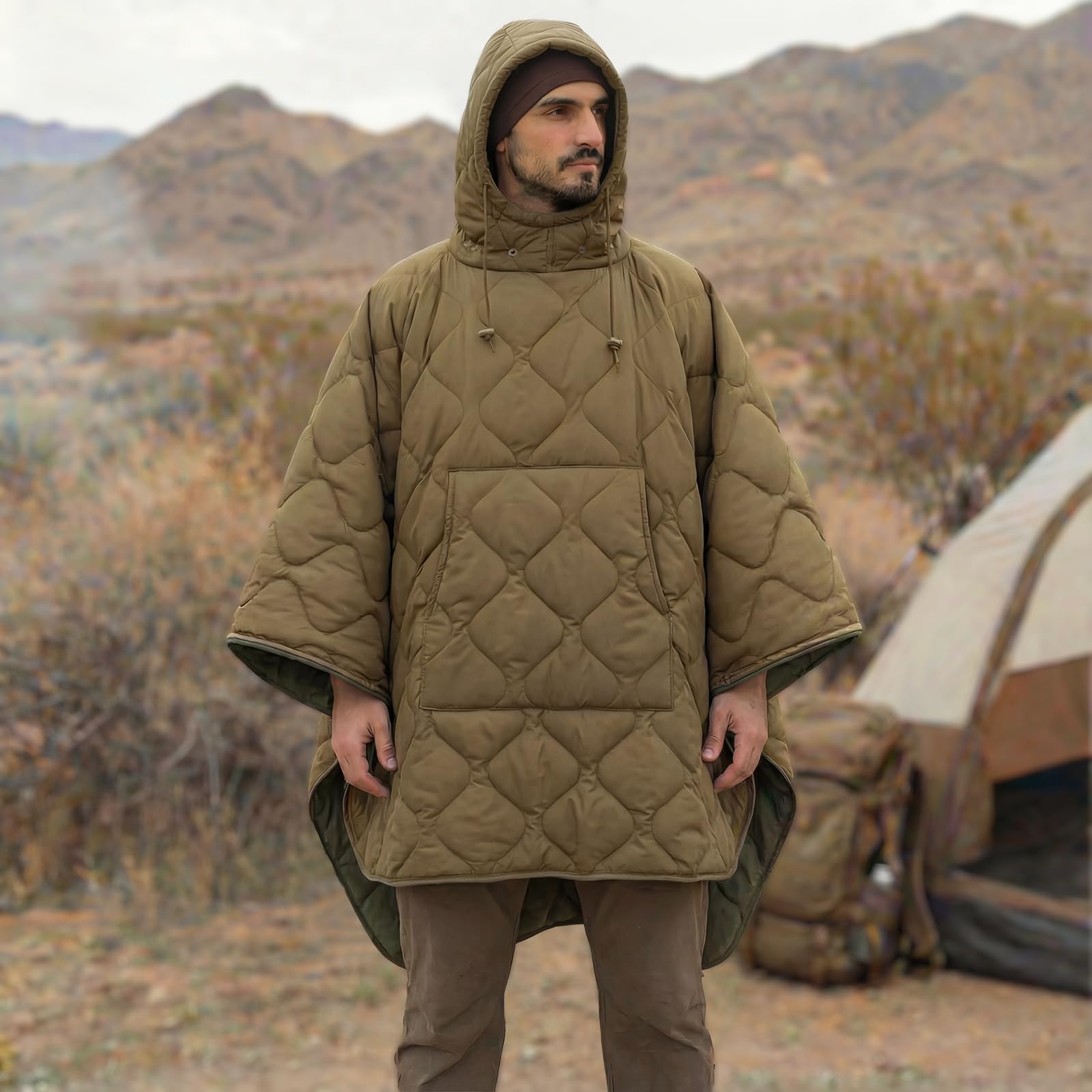 LOOGU Camo Blanket Zipper Insulated Sleeping Bag IP10