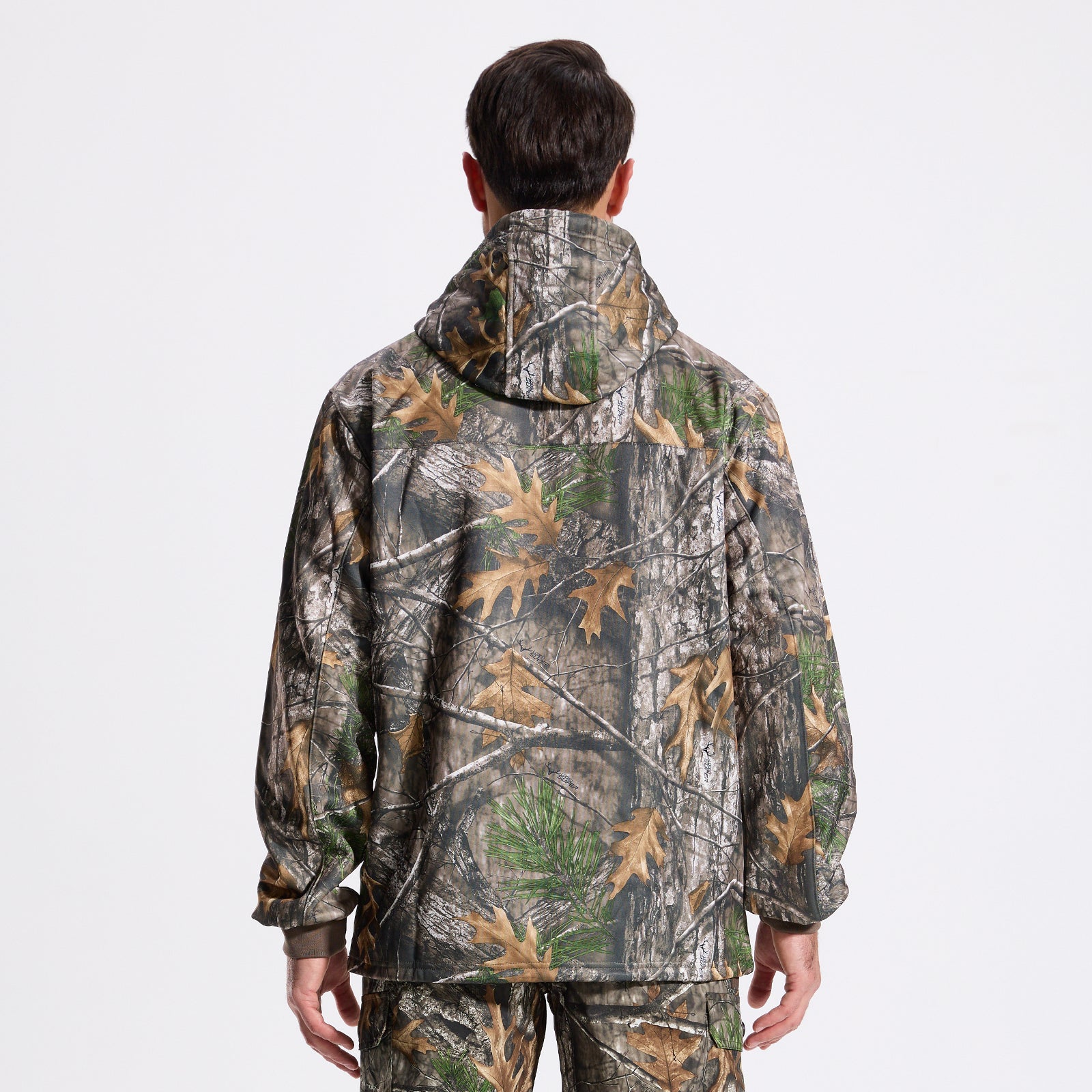 LOOGU Hunting Fleece Zipper Hoodie-Super Tree Camo D50