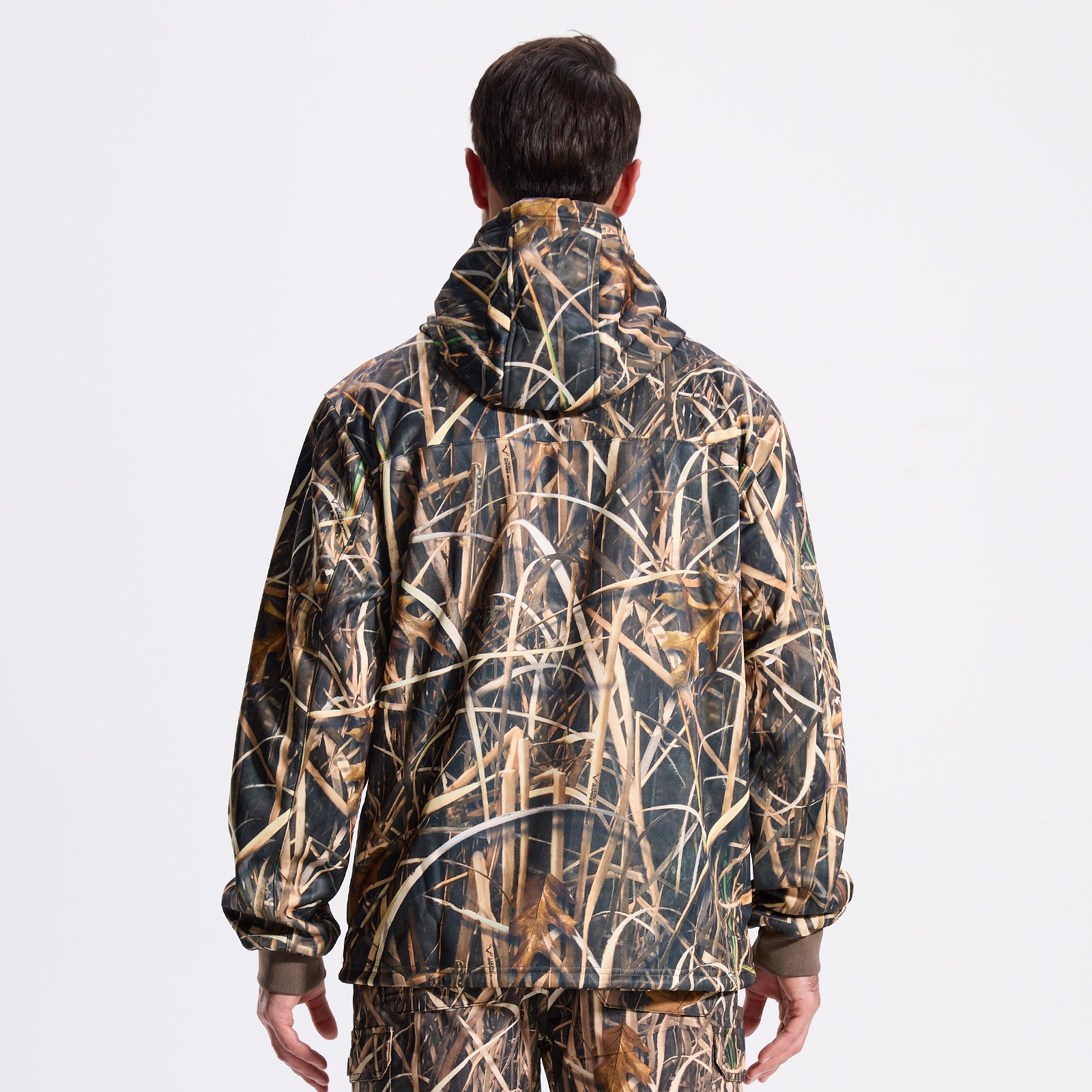 LOOGU Hunting Fleece Zipper Hoodie-Grass Shadow Camo D50