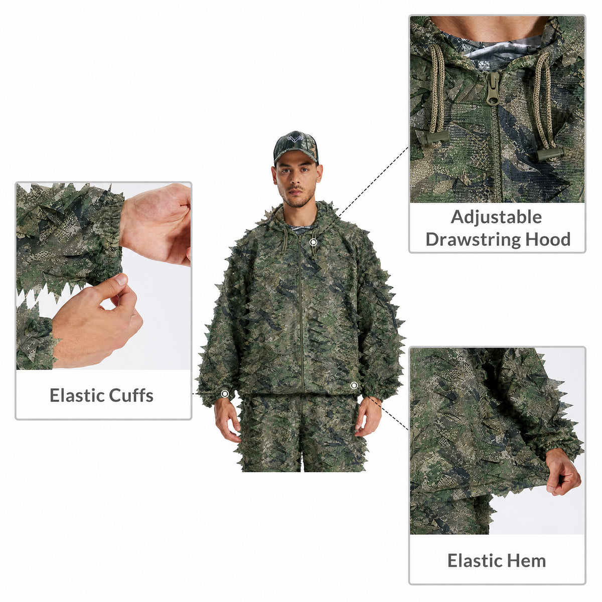 3D Leaf Ghillie Suit GS10