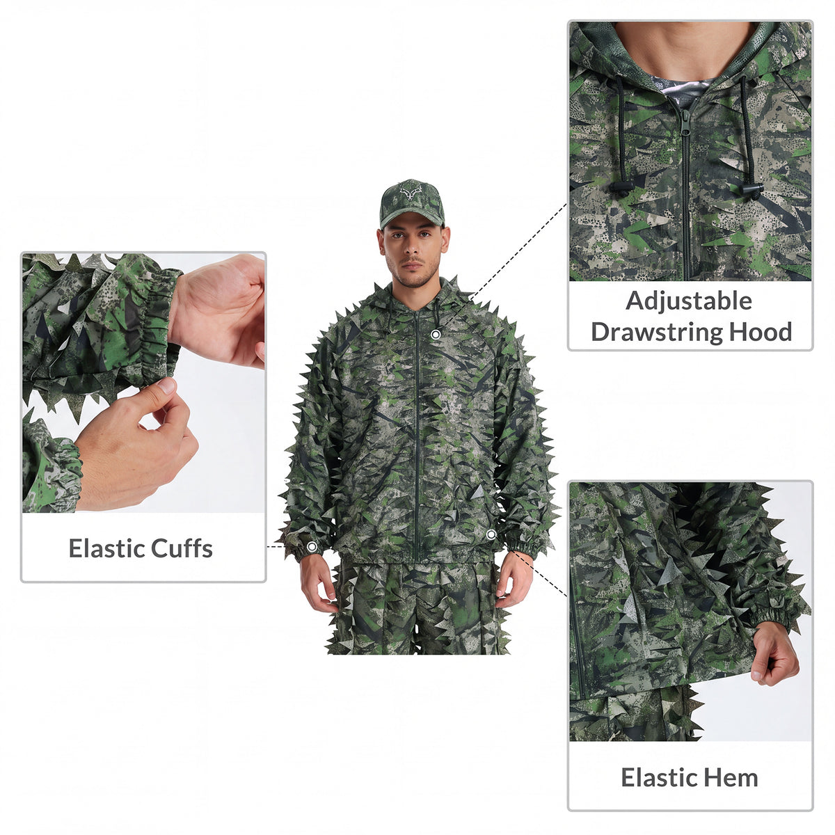 3D Leaf Ghillie Suit GS10