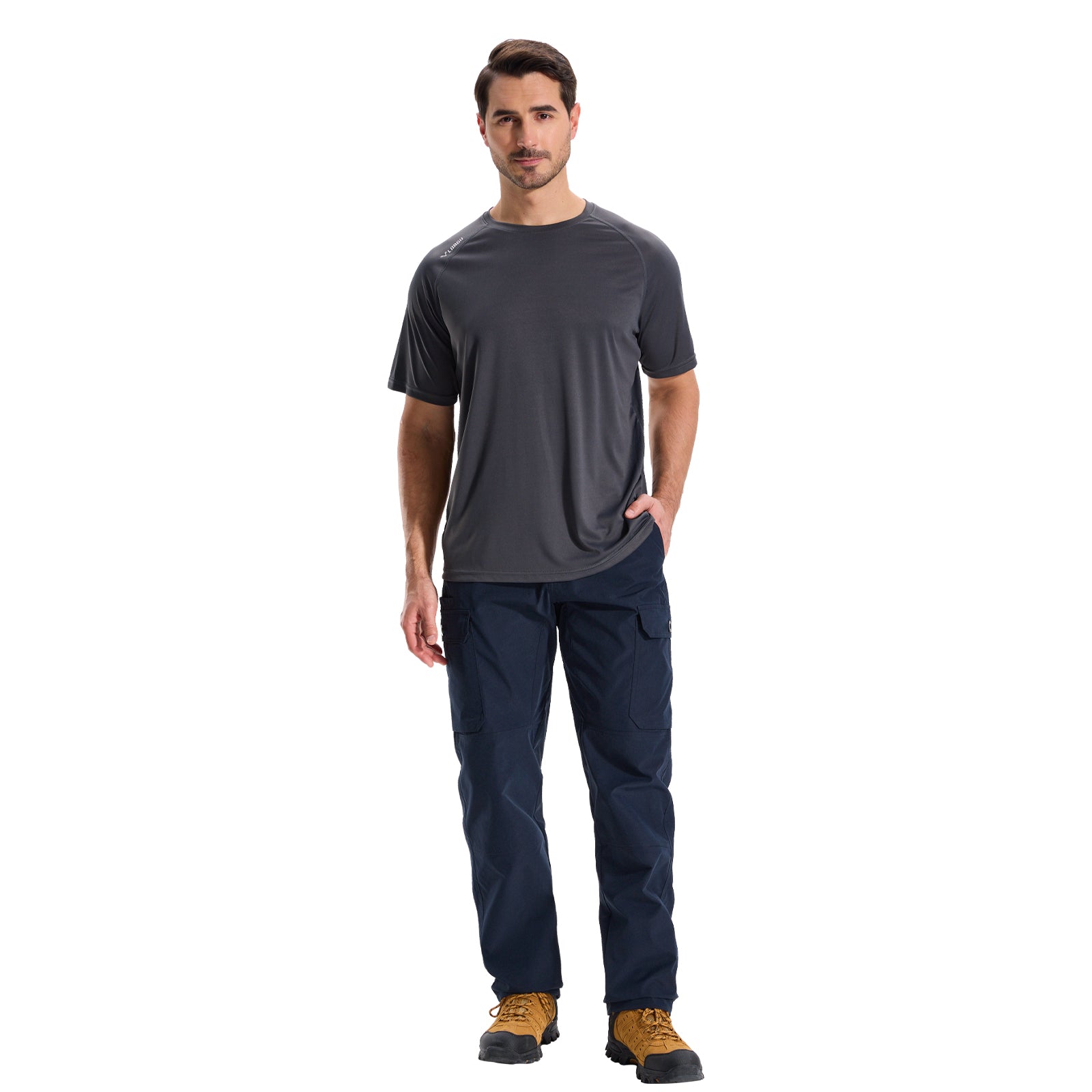 LOOGU Camo Hunting Pants 7 Pockets Navy H30