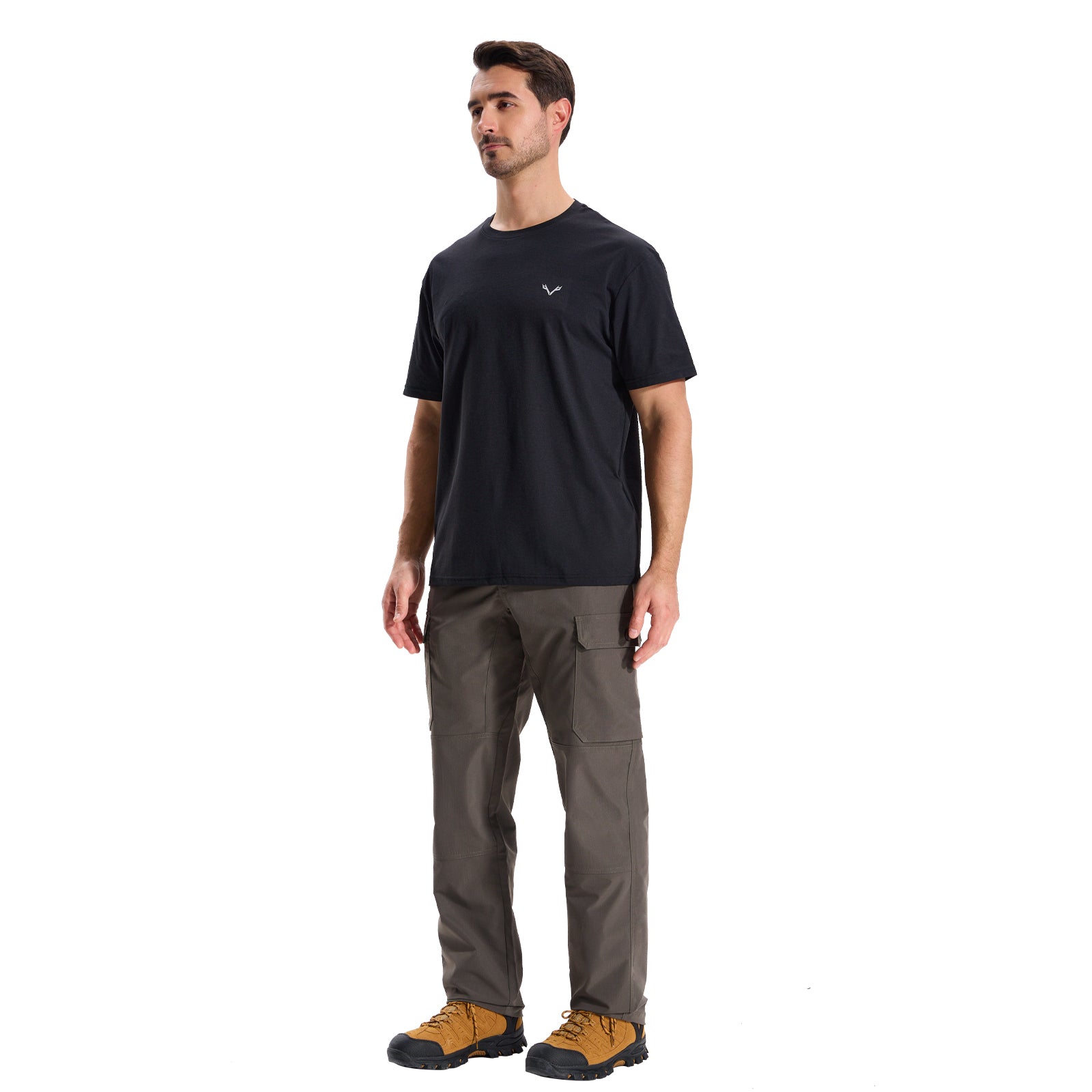 LOOGU Camo Hunting Pants 7 Pockets Charcoal Gray H30
