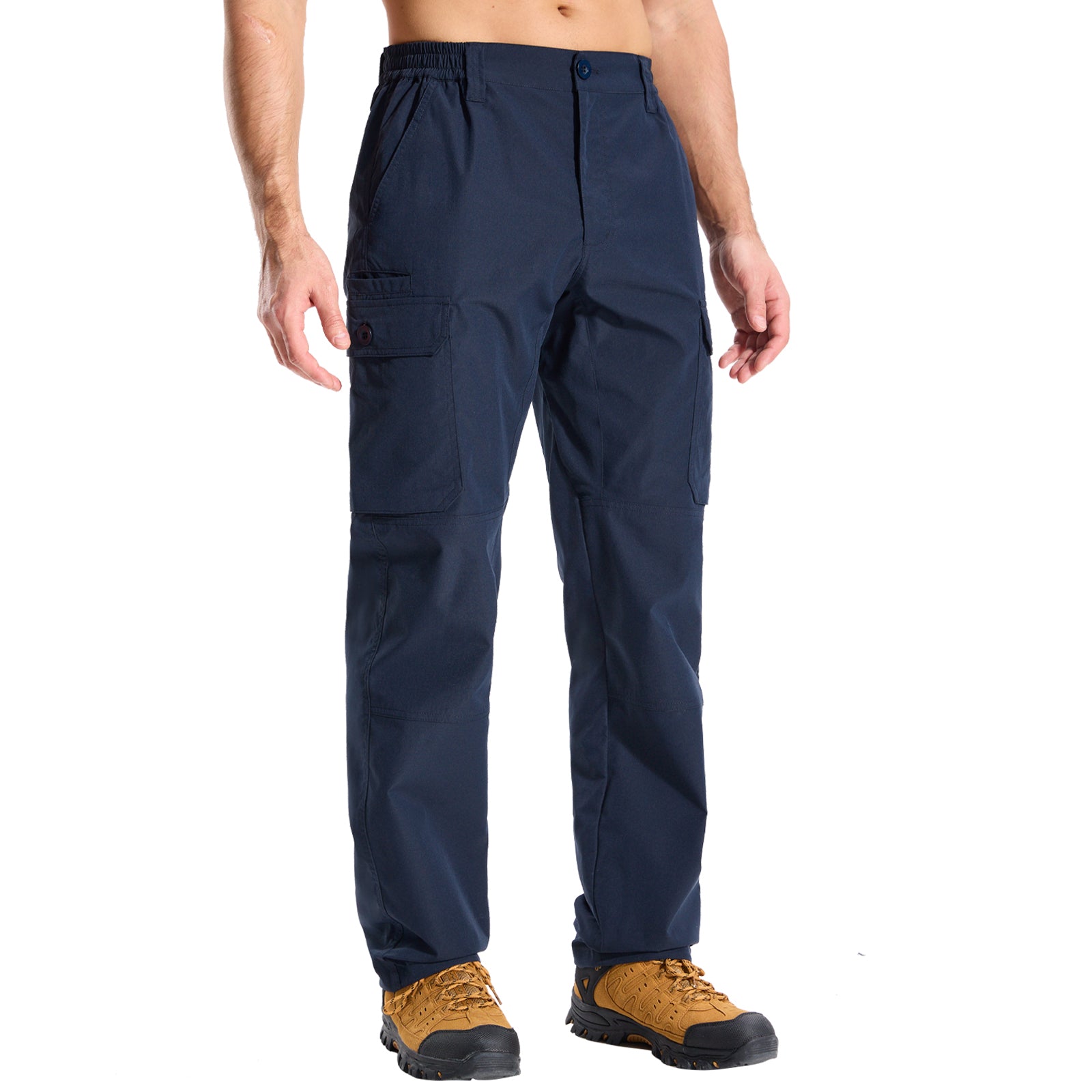 LOOGU Camo Hunting Pants 7 Pockets Navy H30
