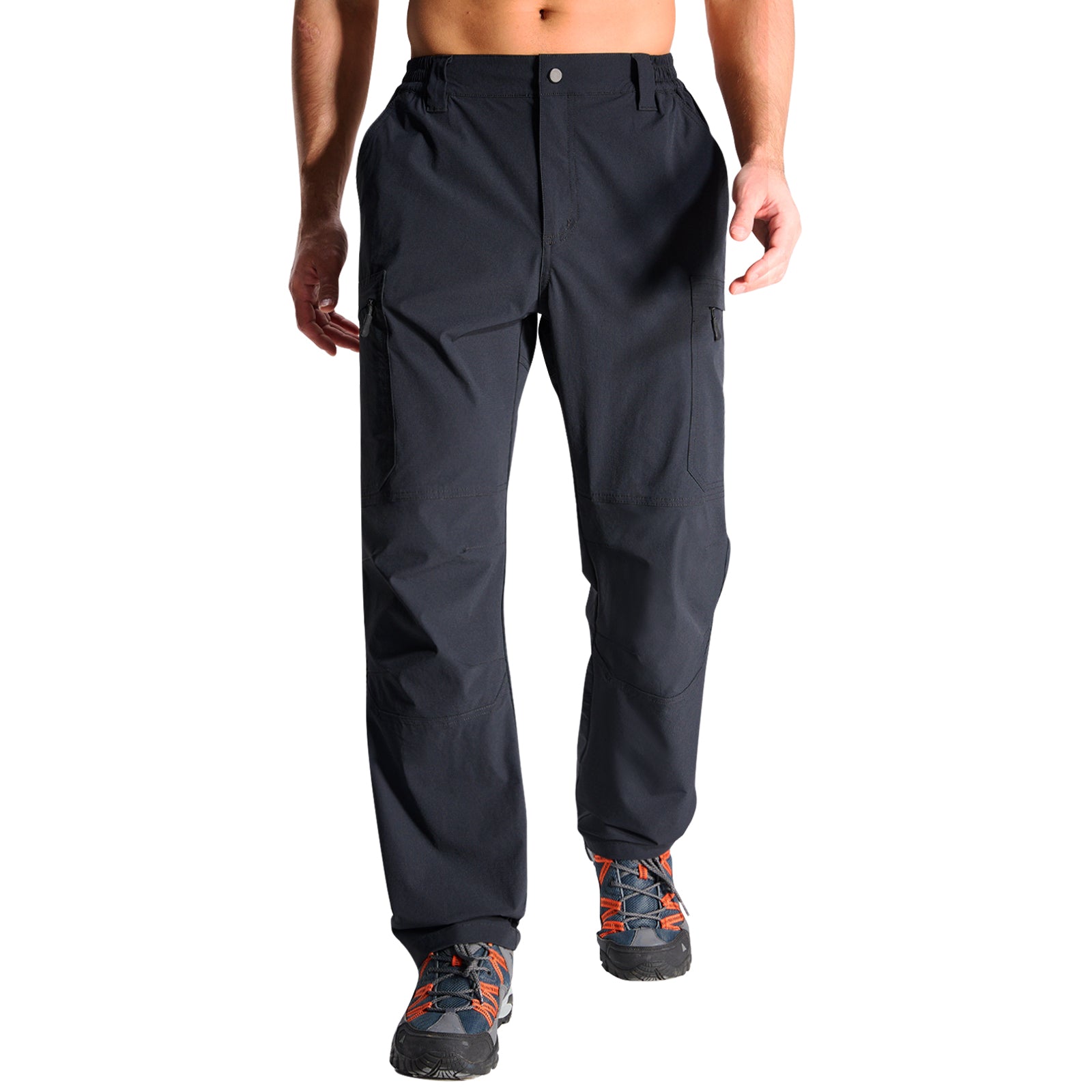 LOOGU Men's 7-Pocket Fishing Pant-Black H80