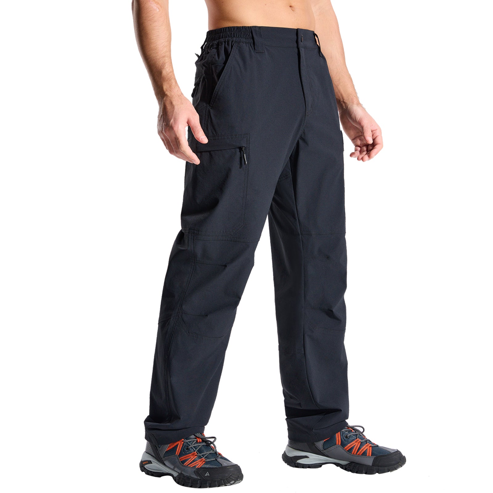 LOOGU Men's 7-Pocket Fishing Pant-Black H80