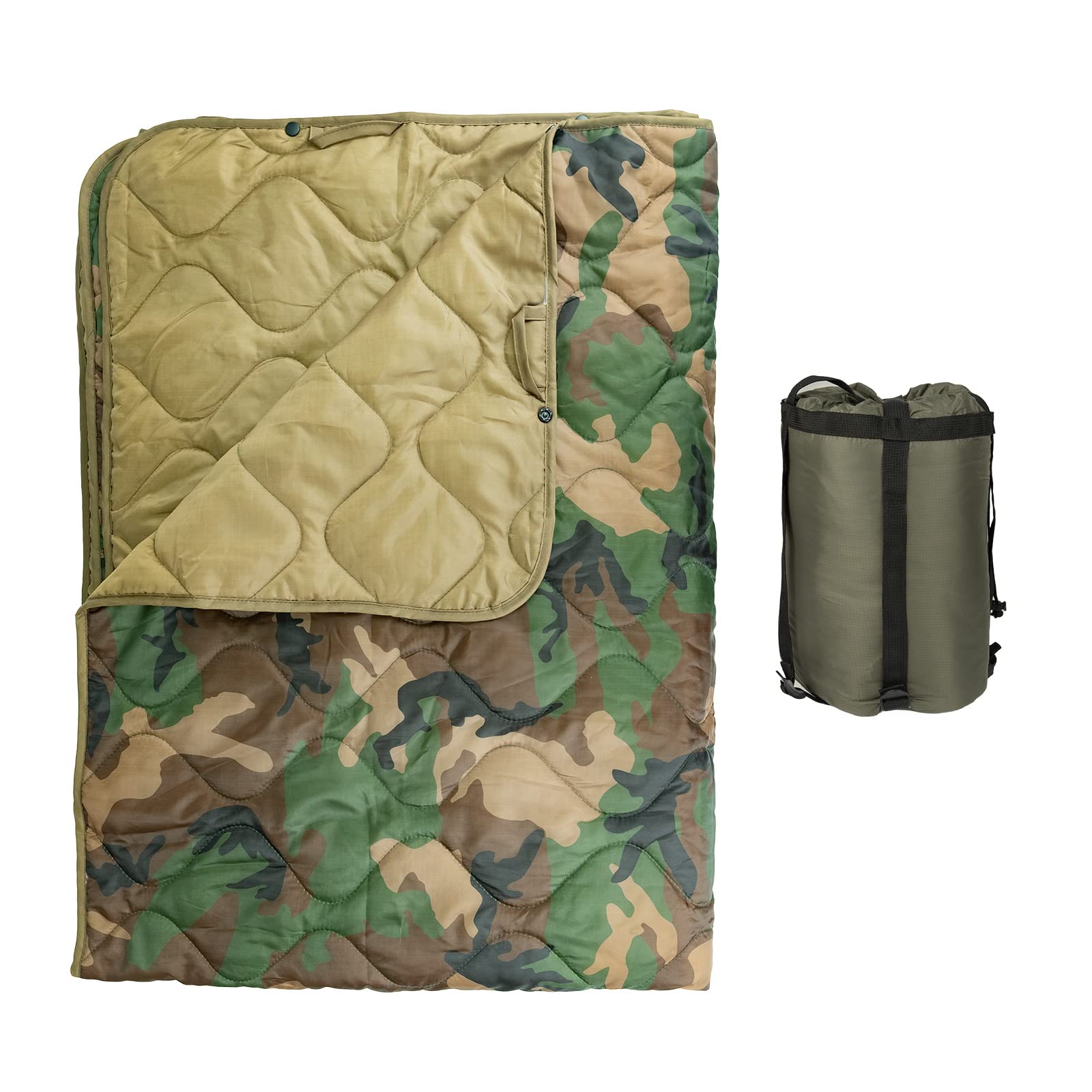 LOOGU Camping Blanket - Button Cordless Us Woodland