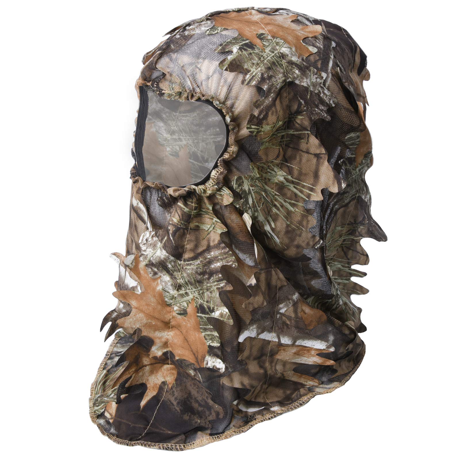 LOOGU Hunting Ghillie Face Mask 3D Leafy SUPER2.0