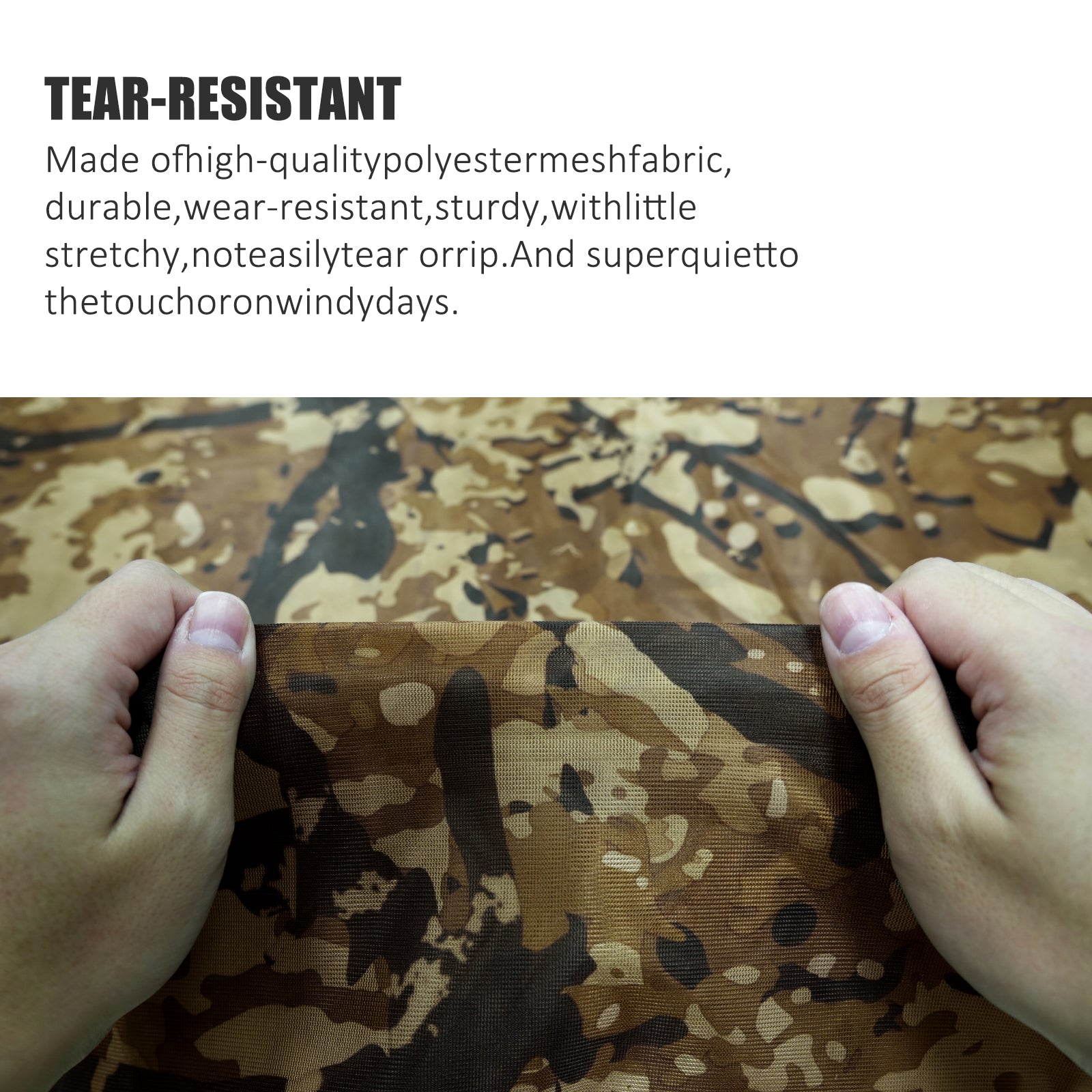 LOOGU Camo Netting Mesh Quiet Nets Spretta Camo