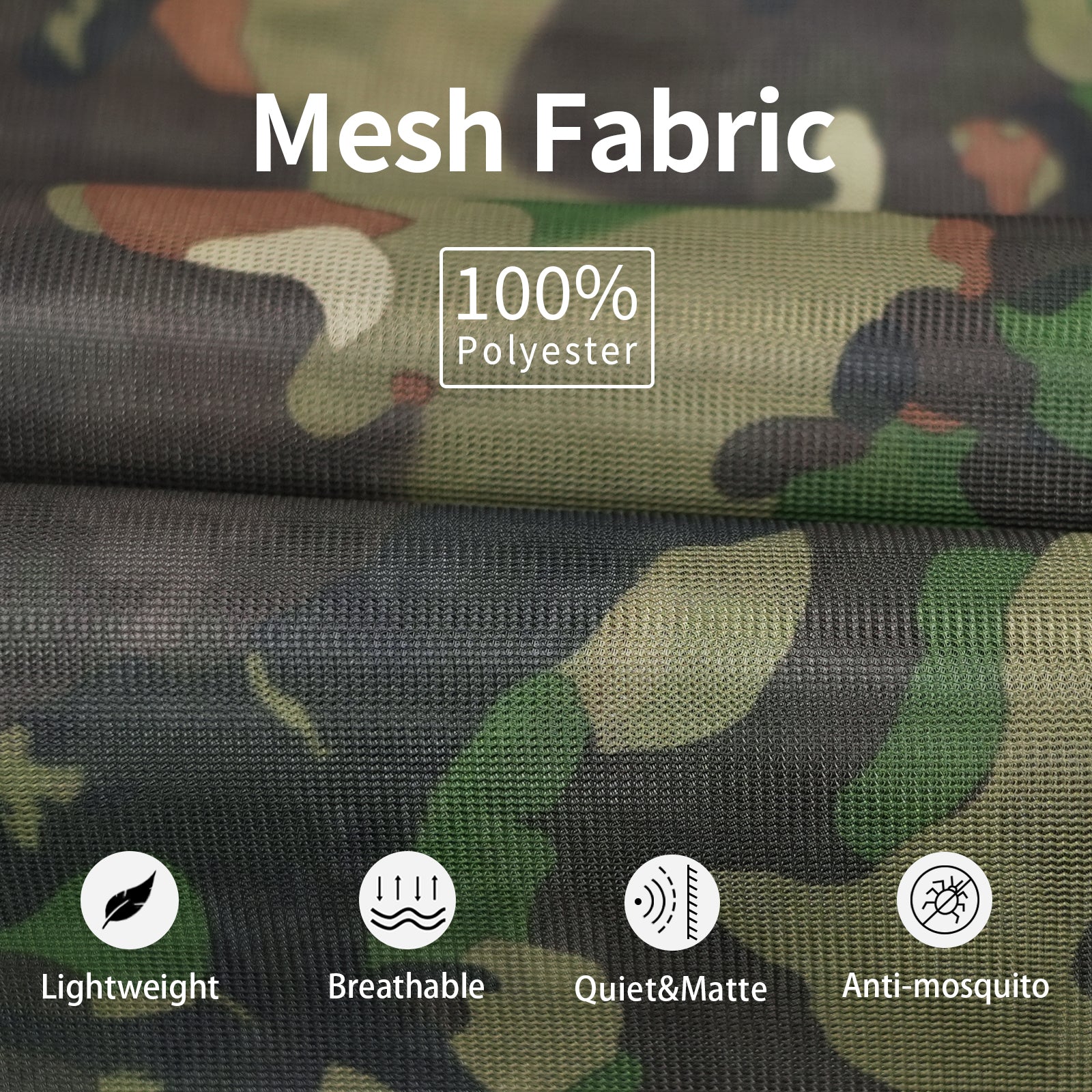 LOOGU Camo Netting Mesh Quiet Nets Spretta Camo