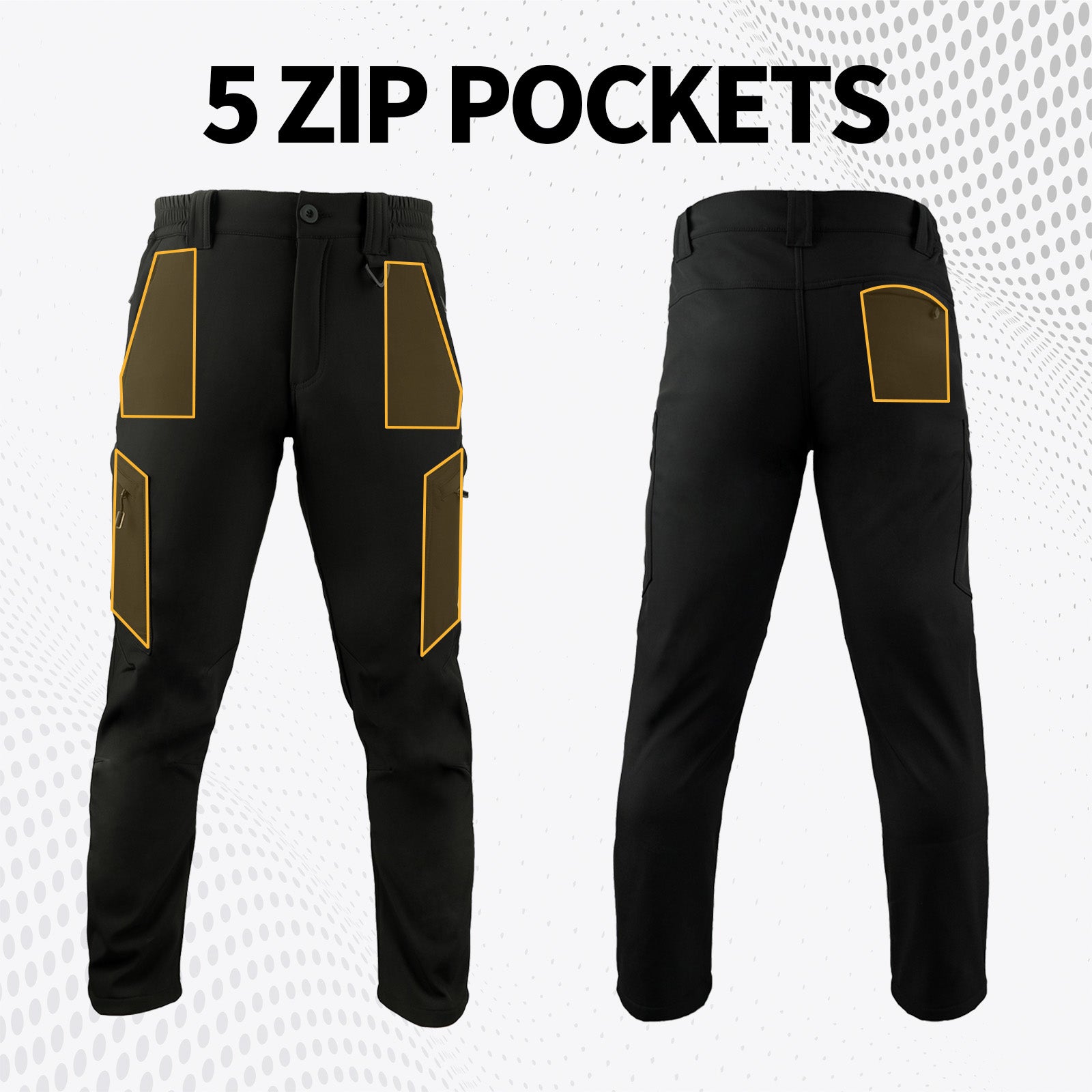 LOOGU Camo Hunting Fleece Insulation Pants 5 pocket P10