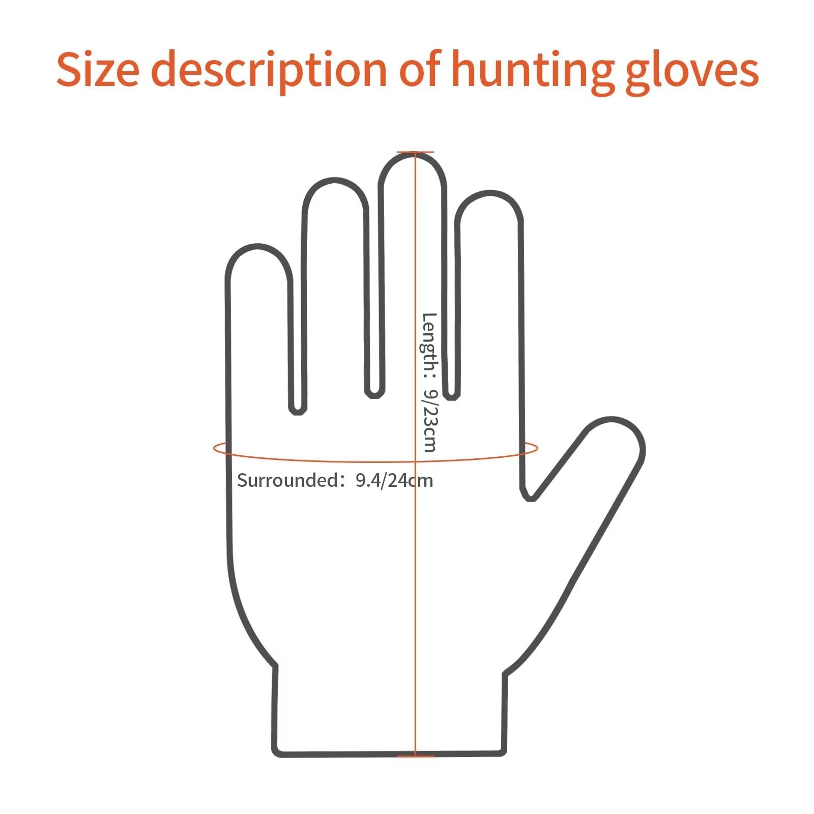 LOOGU Camouflage Hunting Gloves Grass Shadow