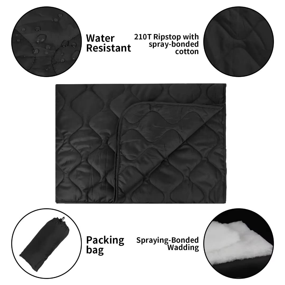 LOOGU Camping Blanket - Double Black