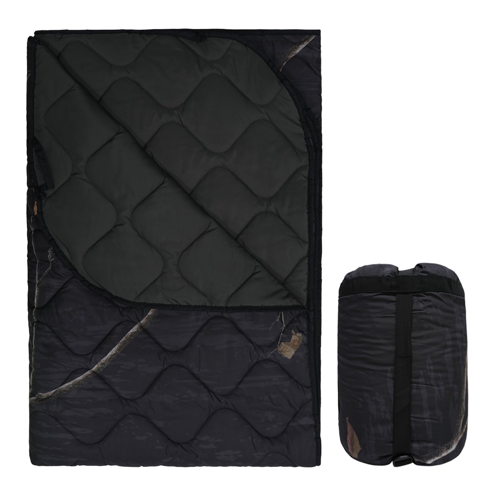 LOOGU – couverture camouflage Woobie imperméable, doublure de poncho pour le camping en plein air, la randonnée, la chasse, la survie, la randonnée, le pique-nique