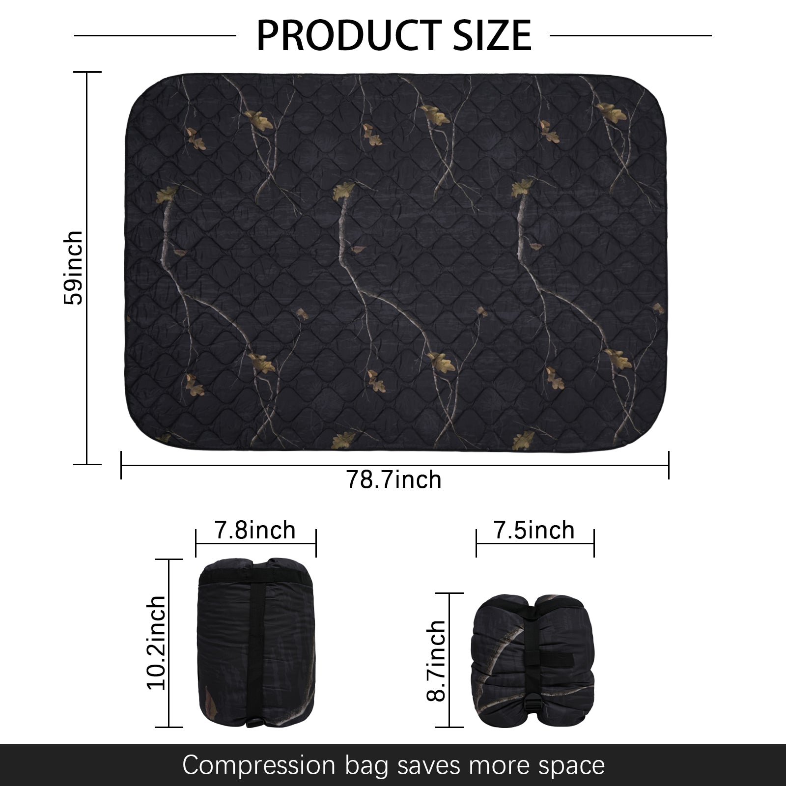 LOOGU – couverture camouflage Woobie imperméable, doublure de poncho pour le camping en plein air, la randonnée, la chasse, la survie, la randonnée, le pique-nique