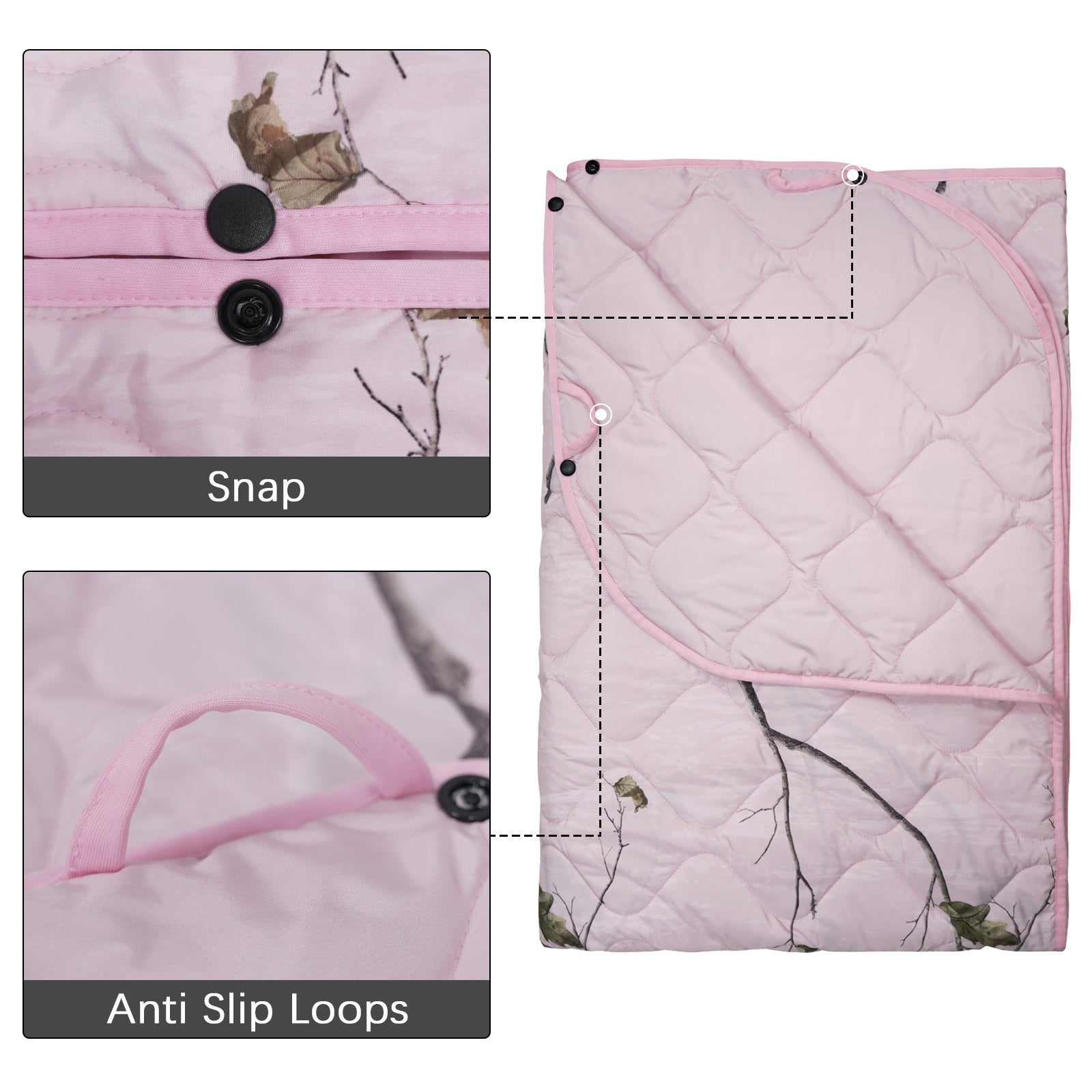 LOOGU – couverture camouflage Woobie imperméable, doublure de poncho pour le camping en plein air, la randonnée, la chasse, la survie, la randonnée, le pique-nique