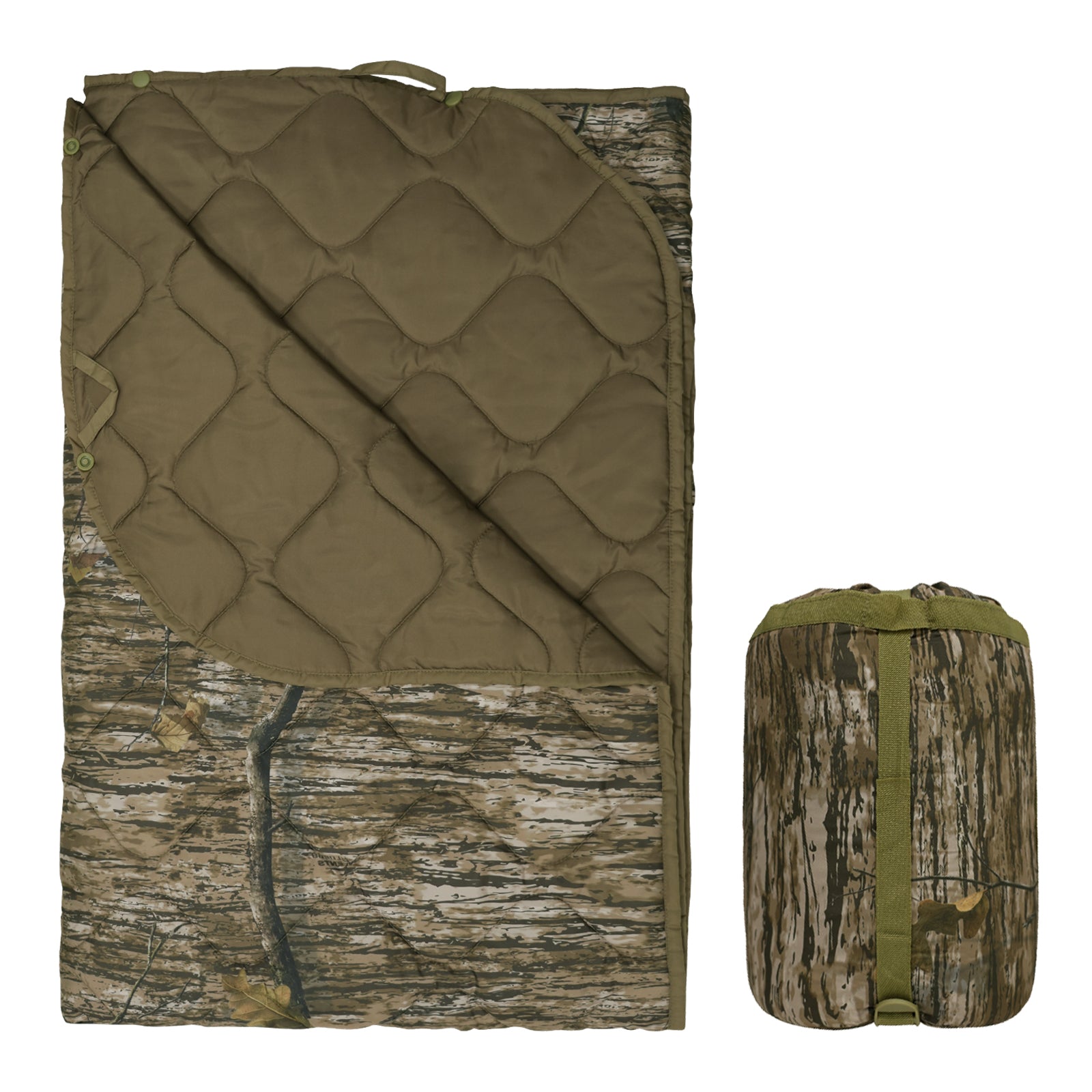 LOOGU – couverture camouflage Woobie imperméable, doublure de poncho pour le camping en plein air, la randonnée, la chasse, la survie, la randonnée, le pique-nique