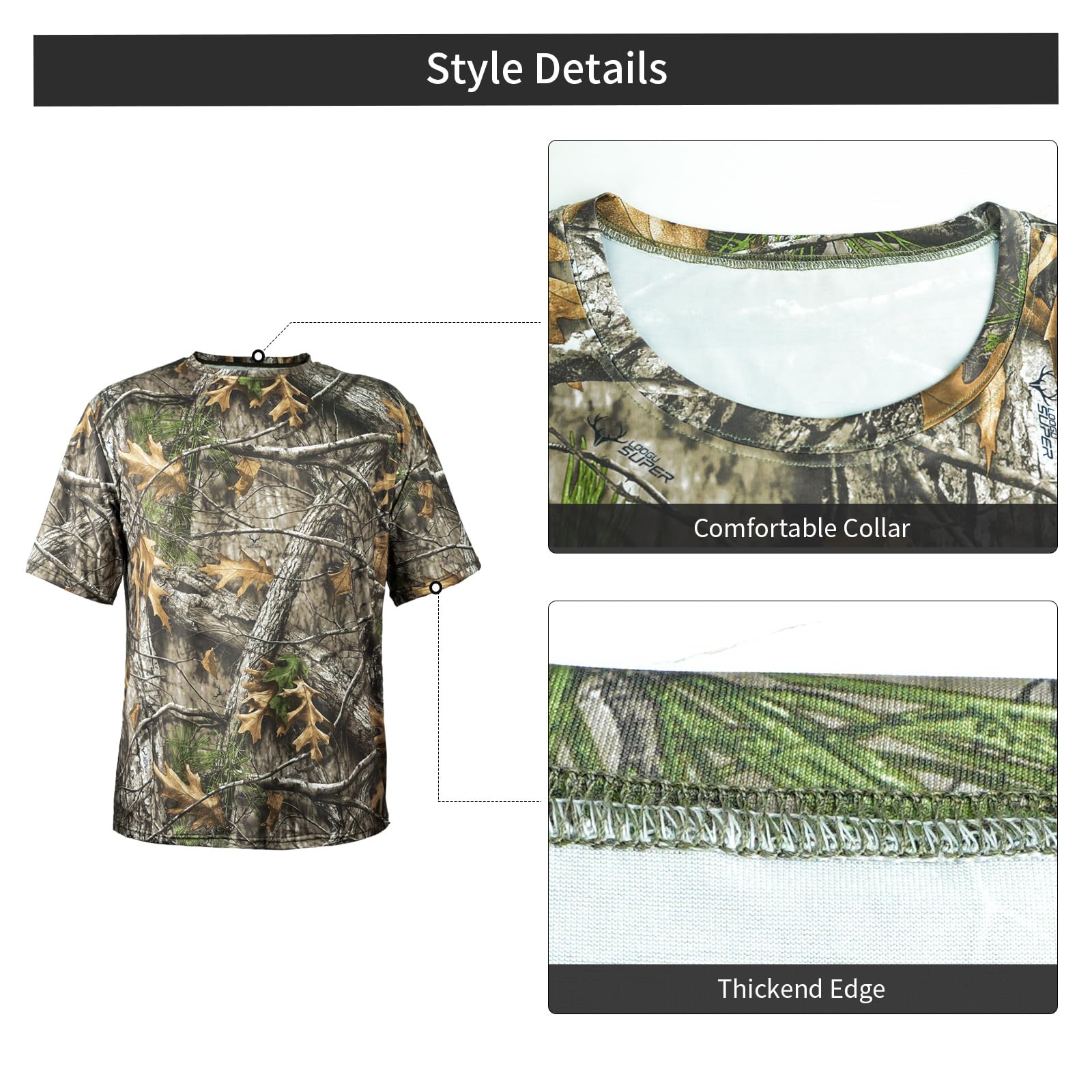 LOOGU Hunting Camo Short Sleeve Super tree T11