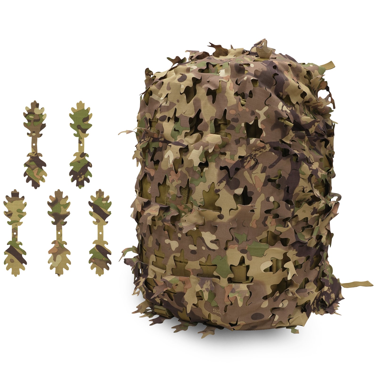 LOOGU Camo Tactical Backpack Cover Oak Leaf
